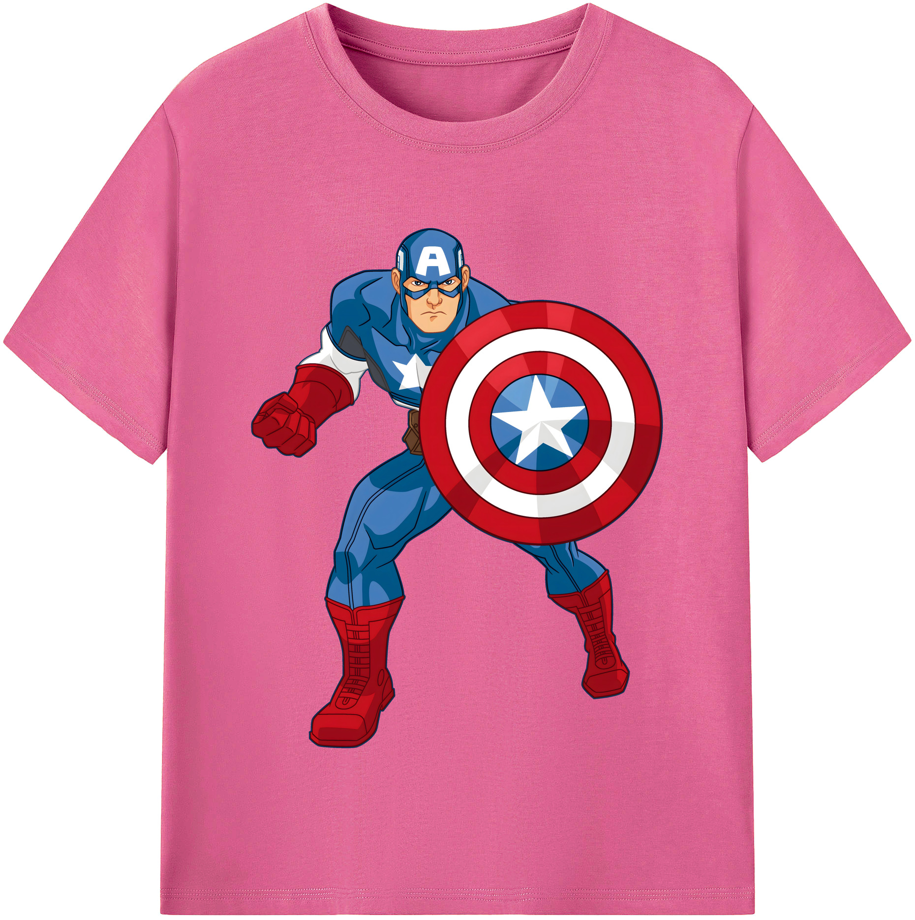 （画像用） アベンジャーズ The Avengers レディースカジュアルプリントTシャツ（綿100％）