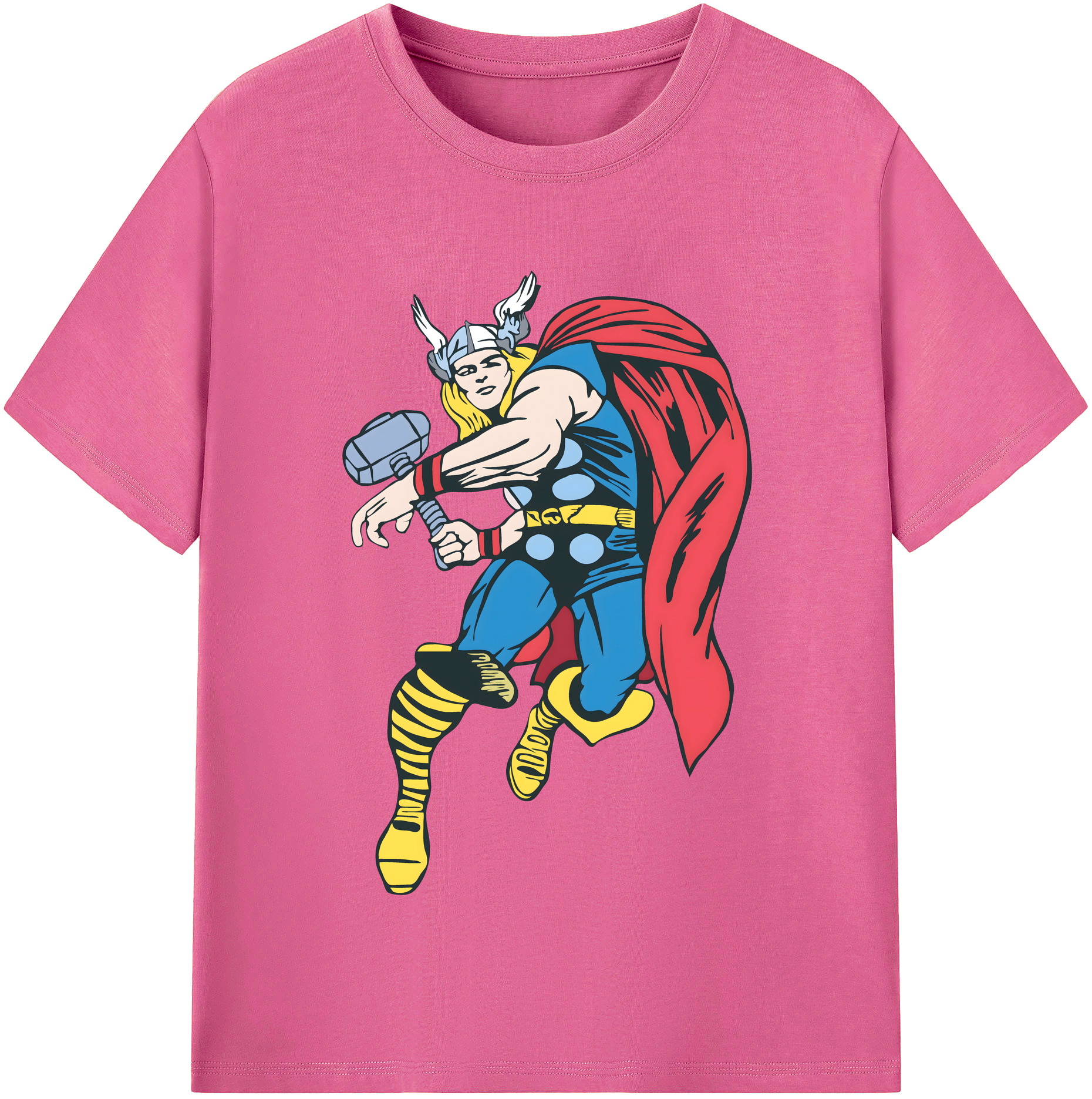 （画像用） アベンジャーズ The Avengers レディースカジュアルプリントTシャツ（綿100％）