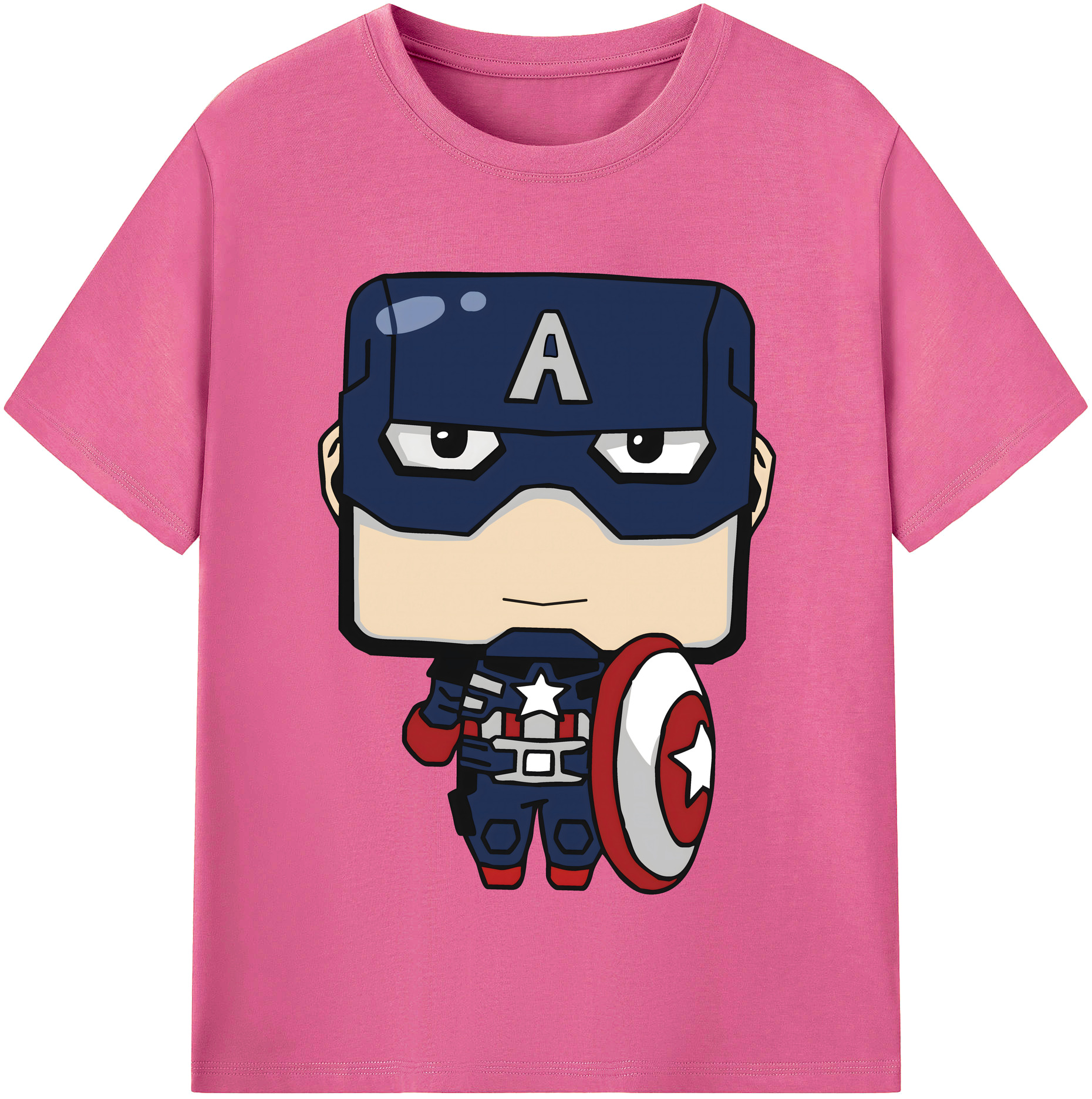 （画像用） アベンジャーズ The Avengers レディースカジュアルプリントTシャツ（綿100％）