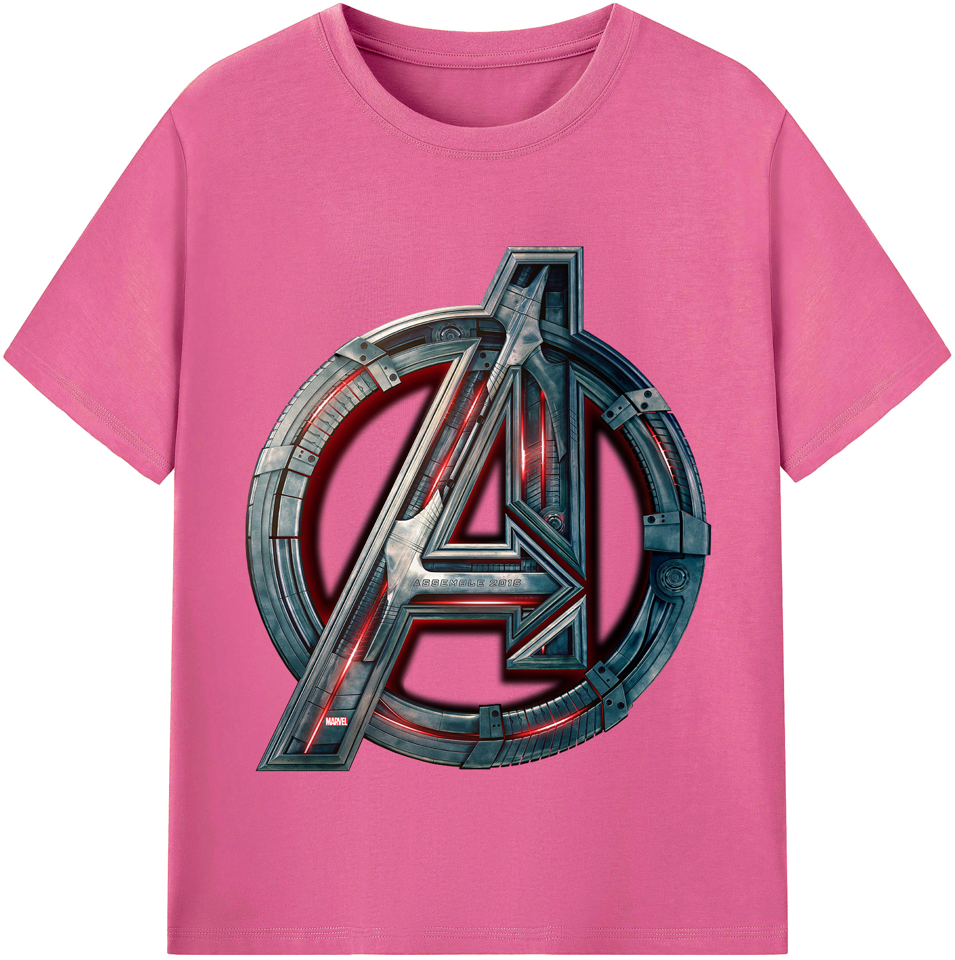 （画像用） アベンジャーズ The Avengers レディースカジュアルプリントTシャツ（綿100％）