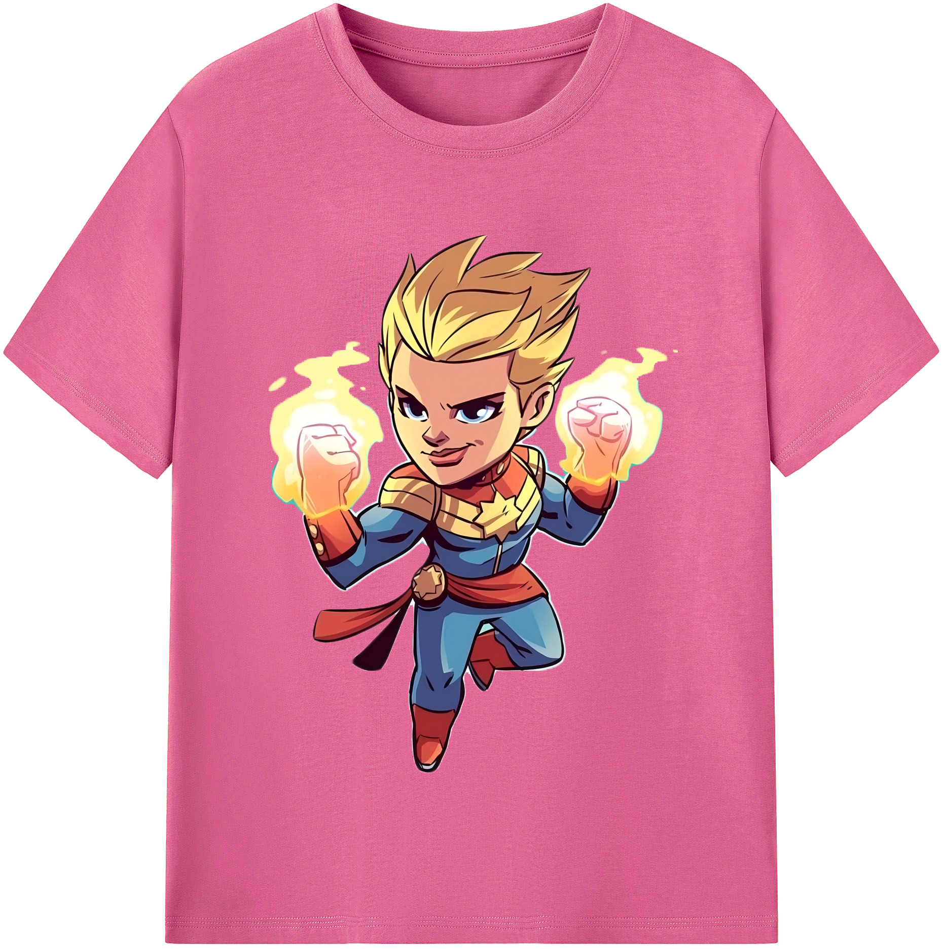 （画像用） アベンジャーズ The Avengers レディースカジュアルプリントTシャツ（綿100％）