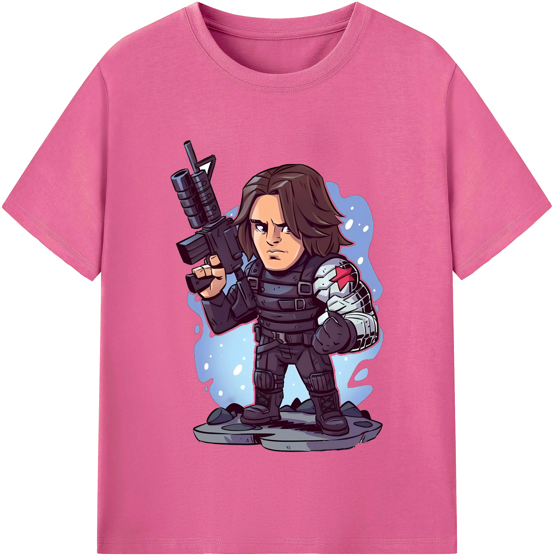 （画像用） アベンジャーズ The Avengers レディースカジュアルプリントTシャツ（綿100％）