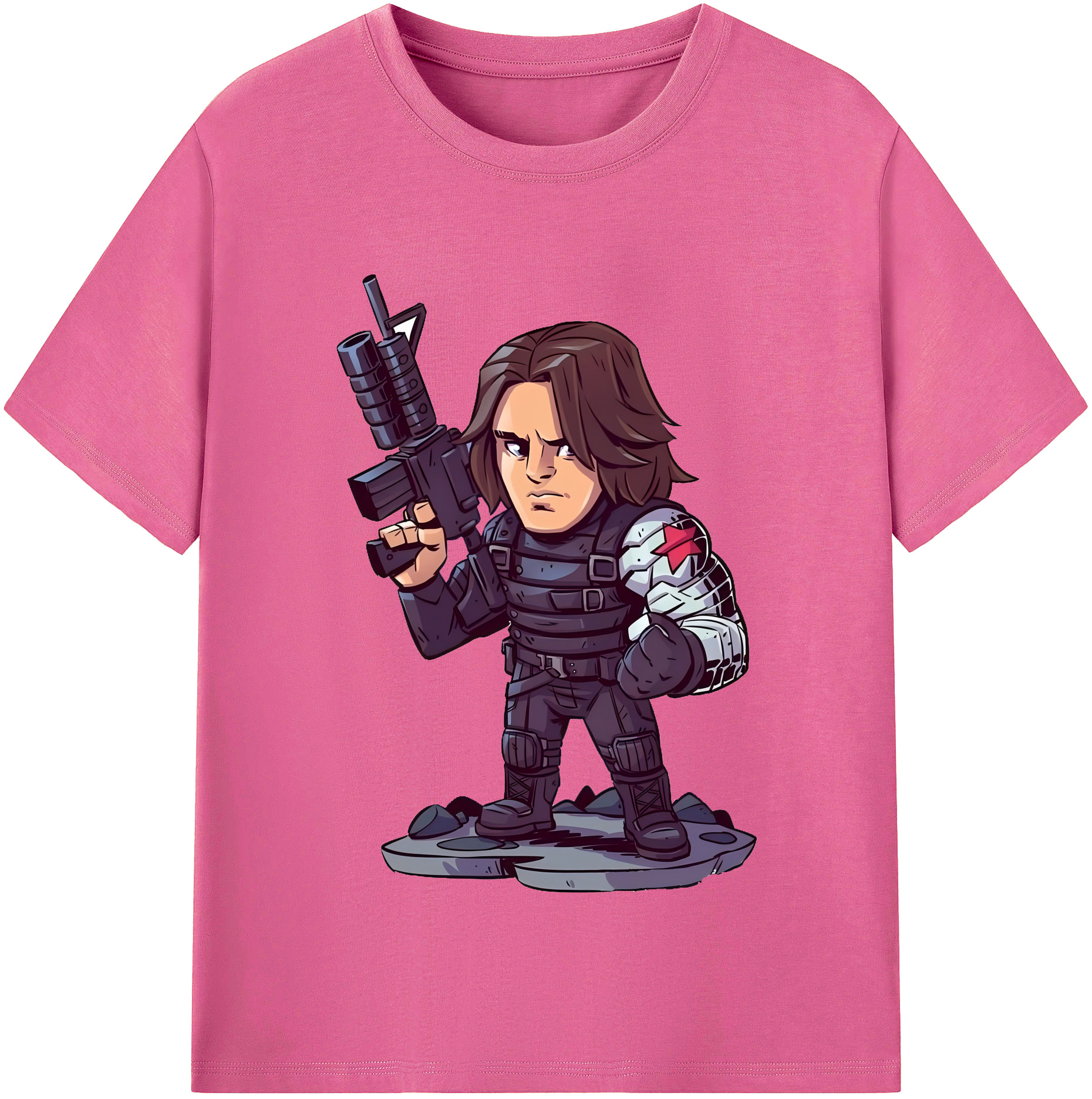 （画像用） アベンジャーズ The Avengers レディースカジュアルプリントTシャツ（綿100％）