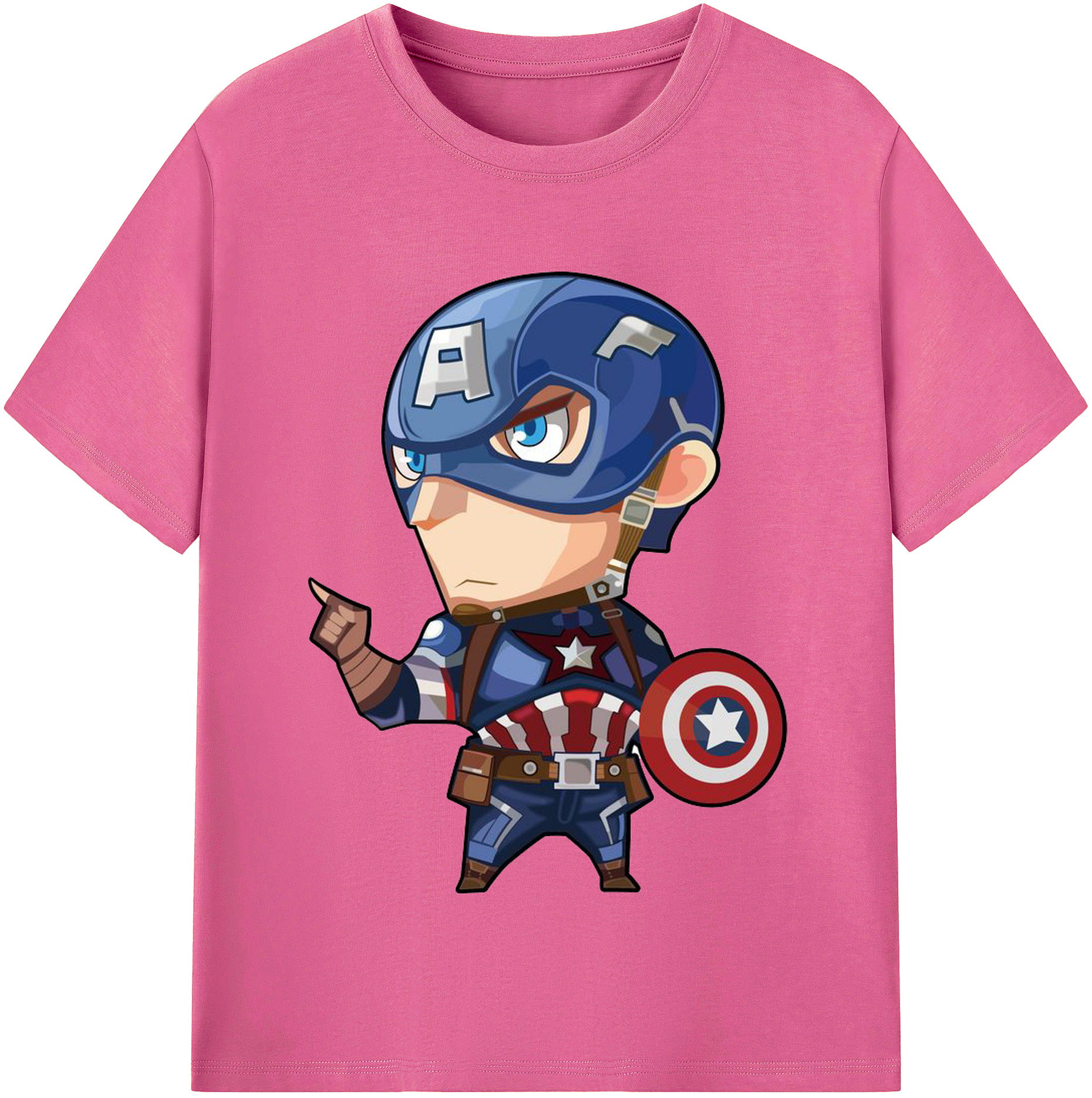 （画像用） アベンジャーズ The Avengers レディースカジュアルプリントTシャツ（綿100％）