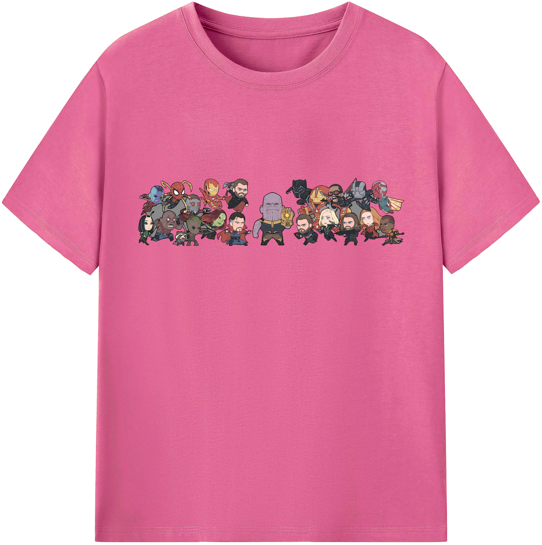 （画像用） アベンジャーズ The Avengers レディースカジュアルプリントTシャツ（綿100％）