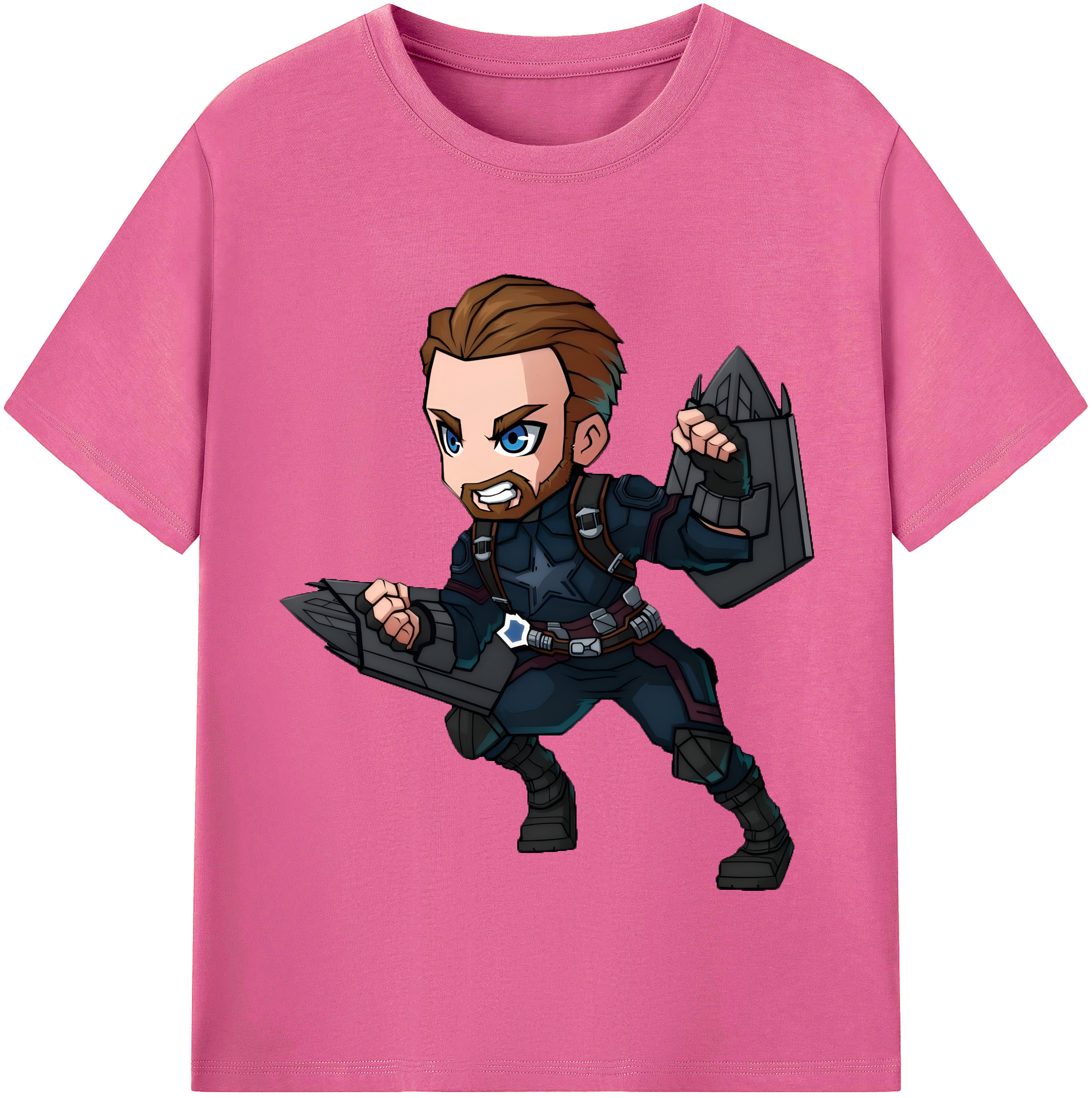 （画像用） アベンジャーズ The Avengers レディースカジュアルプリントTシャツ（綿100％）