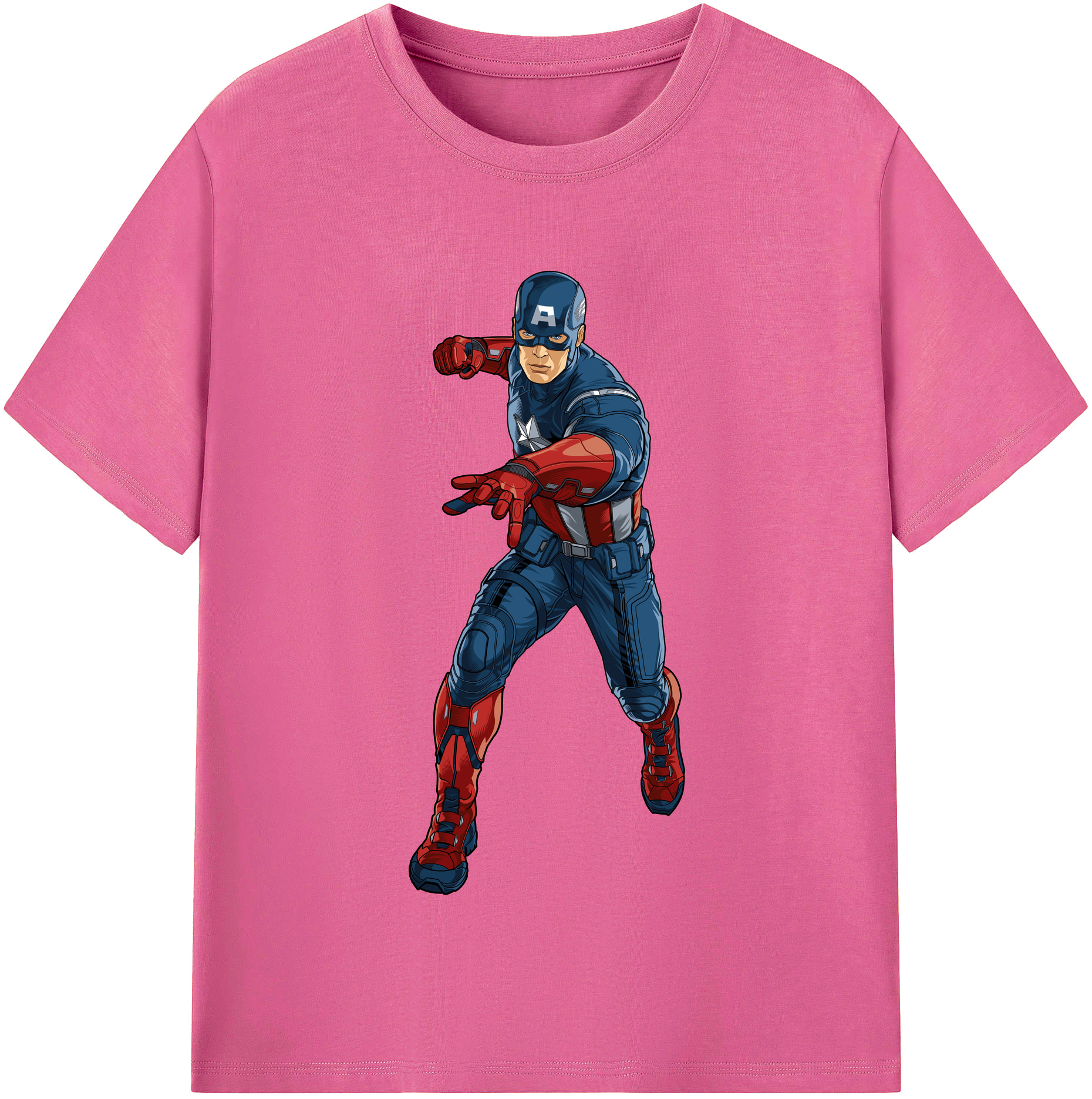（画像用） アベンジャーズ The Avengers レディースカジュアルプリントTシャツ（綿100％）