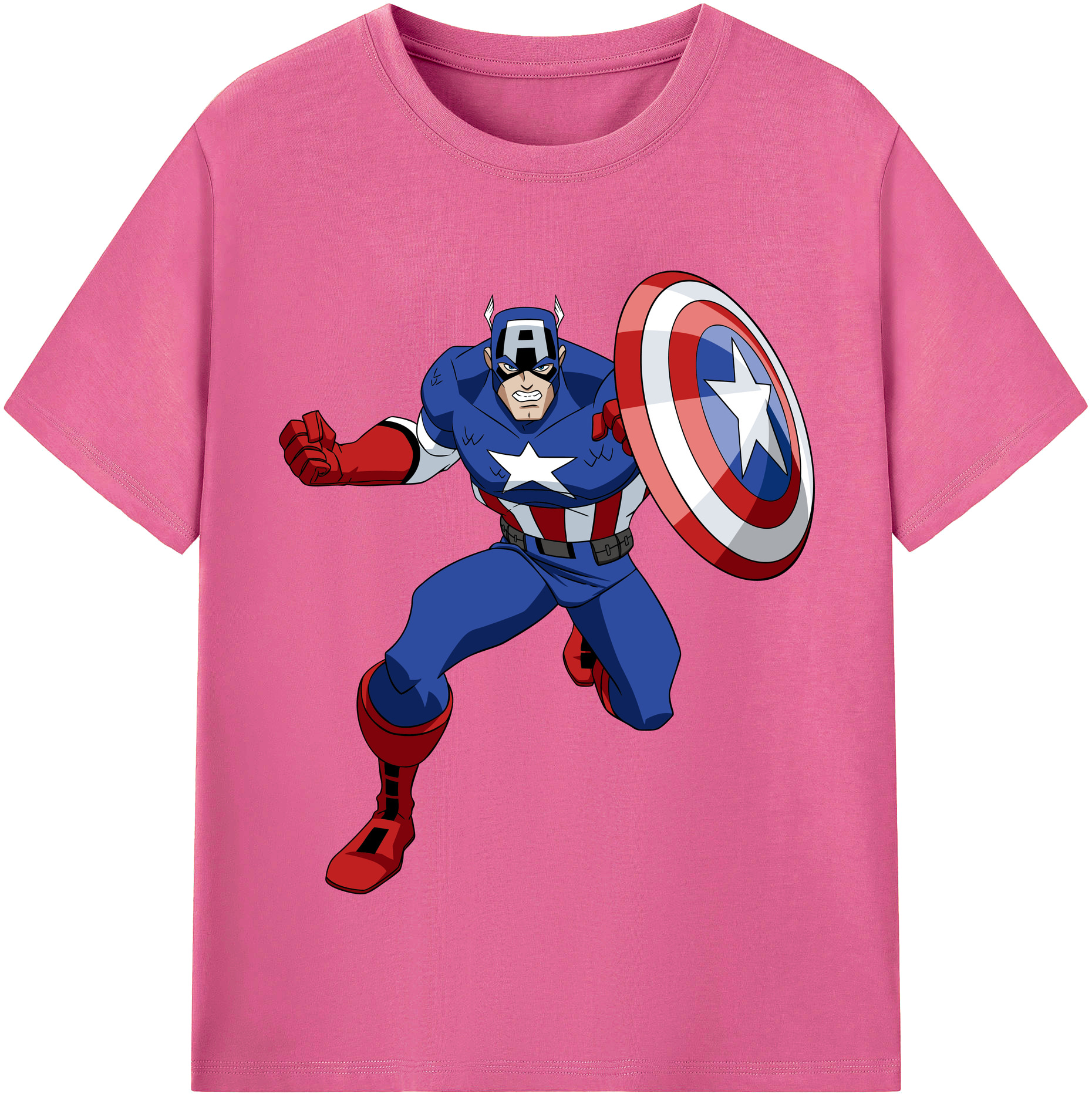 （画像用） アベンジャーズ The Avengers レディースカジュアルプリントTシャツ（綿100％）