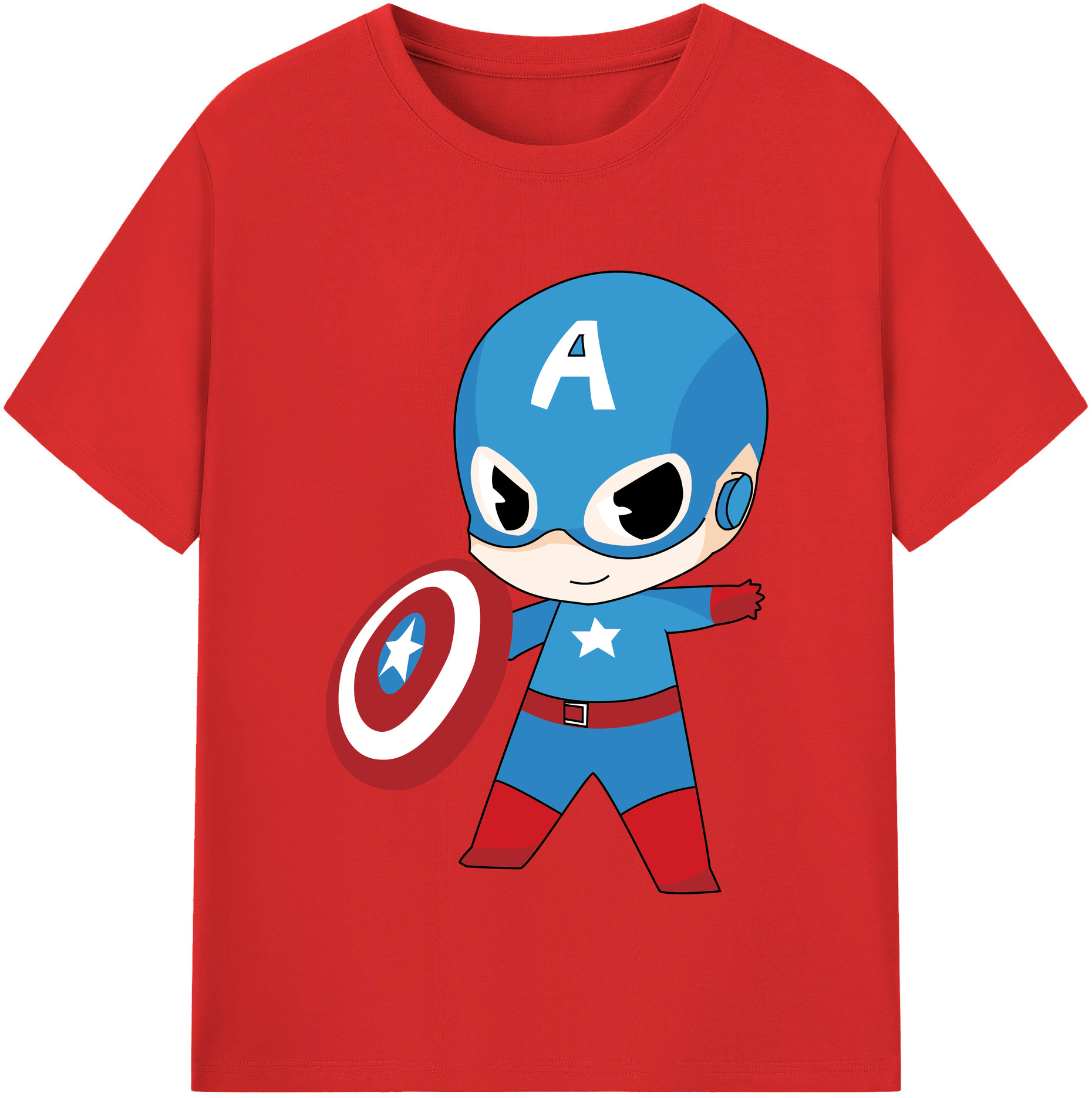 （画像用） アベンジャーズ The Avengers レディースカジュアルプリントTシャツ（綿100％）