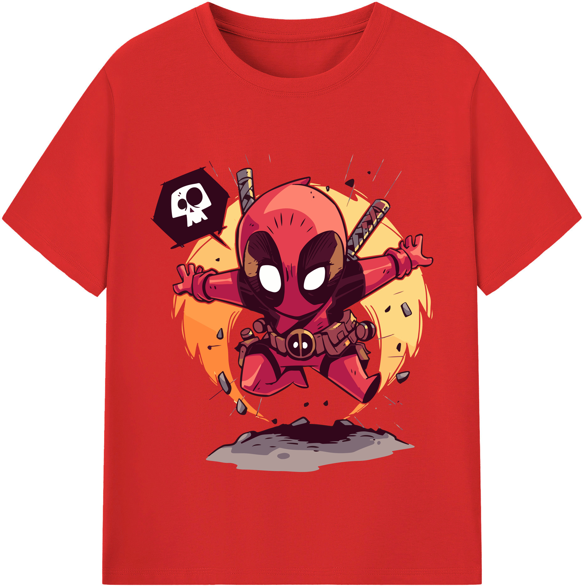 （画像用） アベンジャーズ The Avengers レディースカジュアルプリントTシャツ（綿100％）