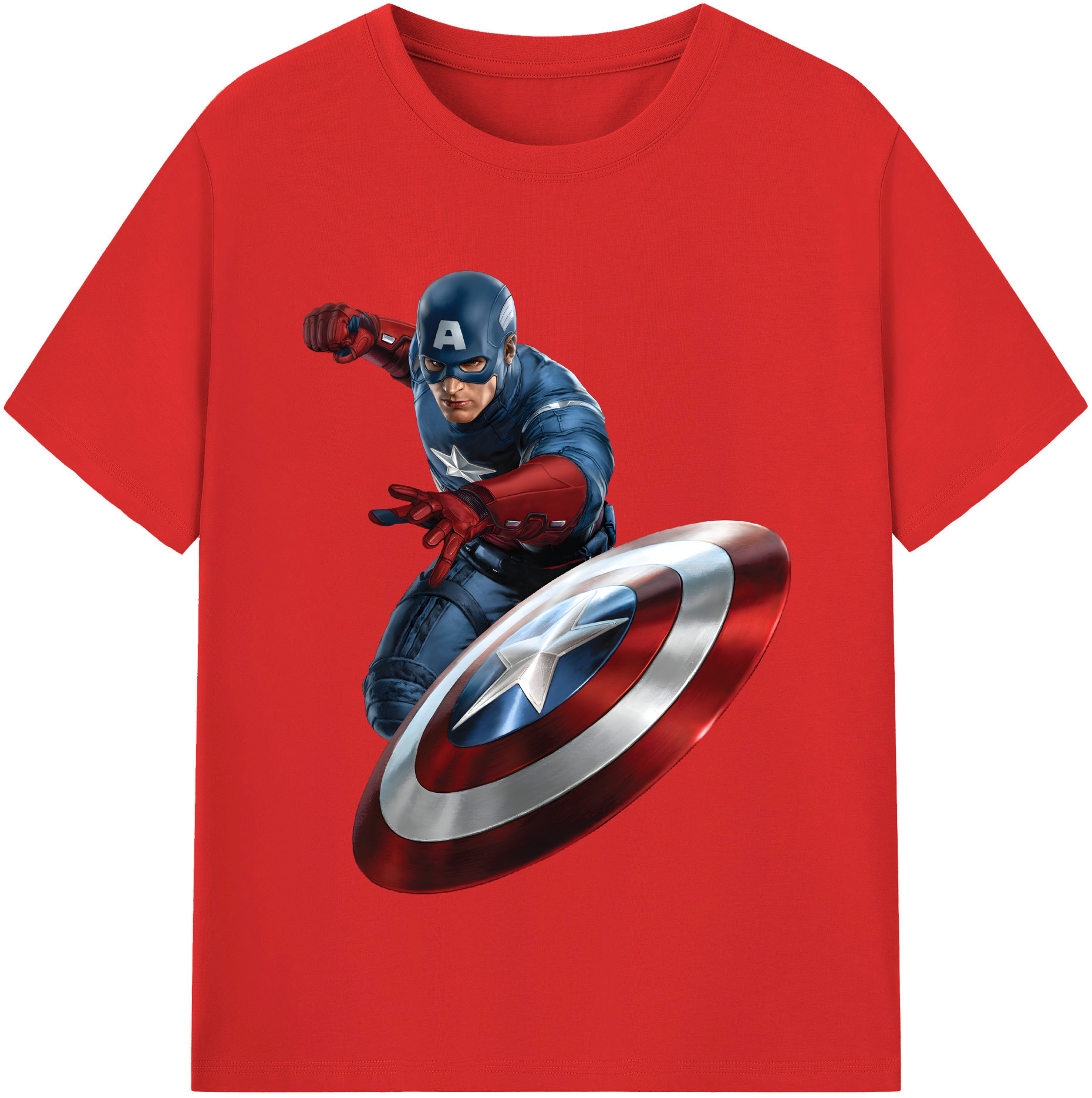 （画像用） アベンジャーズ The Avengers レディースカジュアルプリントTシャツ（綿100％）