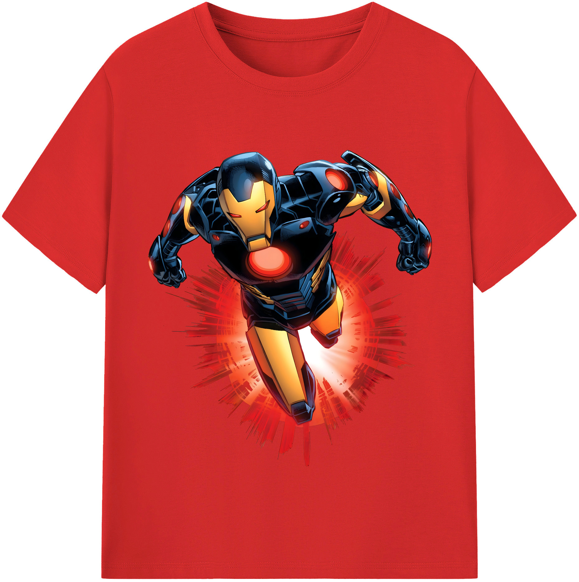 （画像用） アベンジャーズ The Avengers レディースカジュアルプリントTシャツ（綿100％）