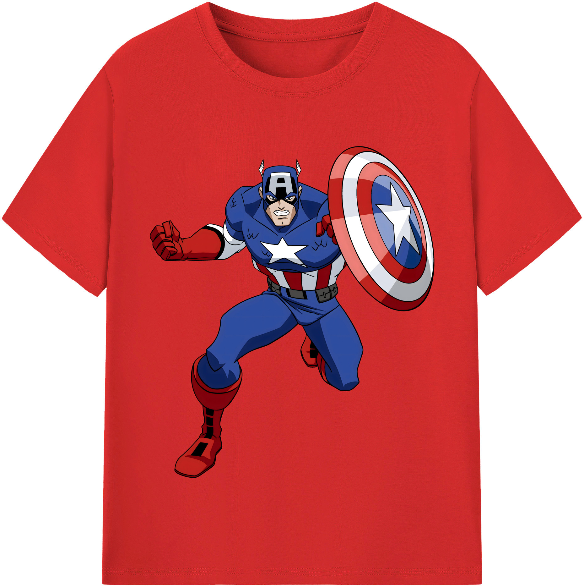 （画像用） アベンジャーズ The Avengers レディースカジュアルプリントTシャツ（綿100％）