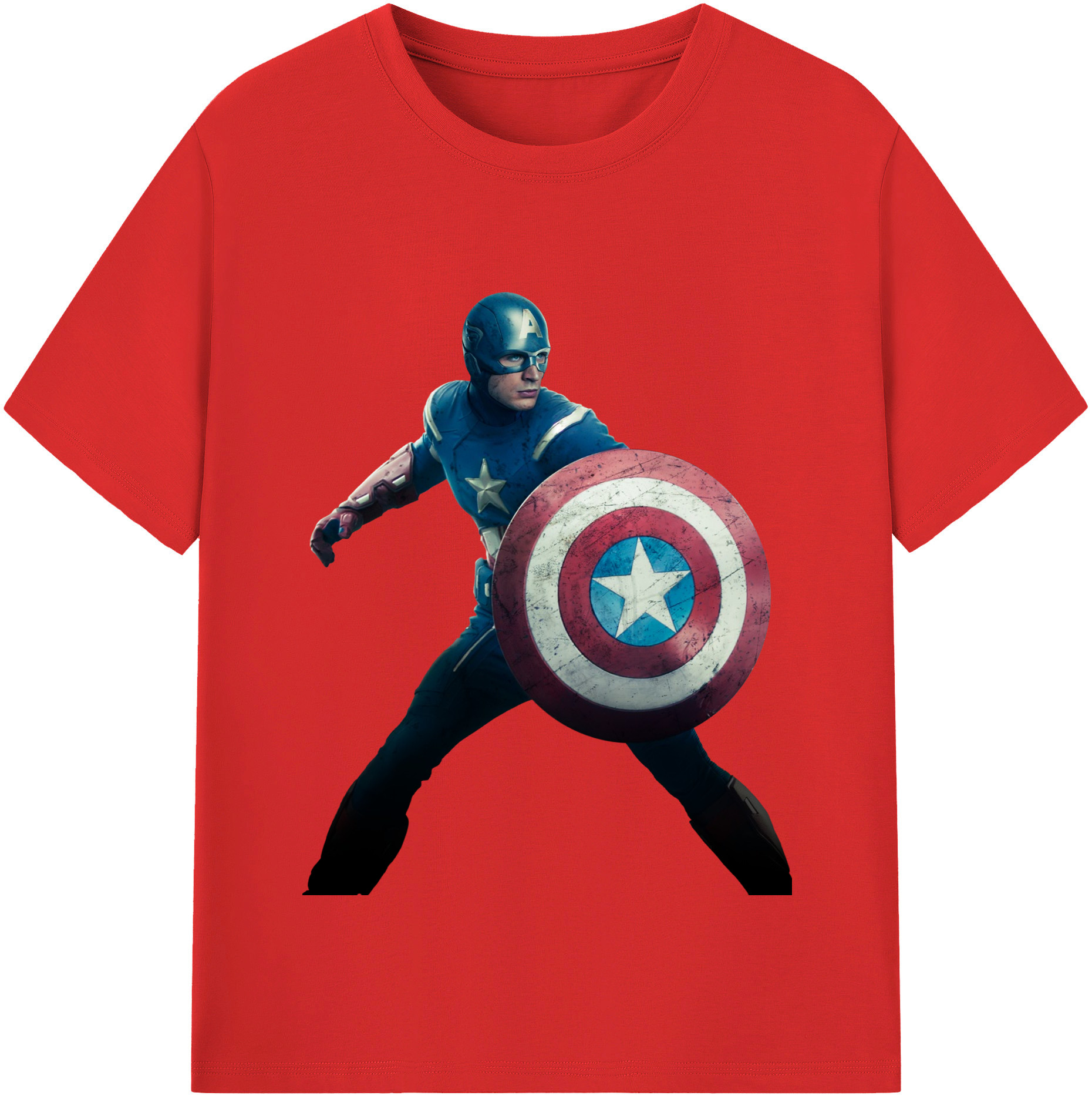 （画像用） アベンジャーズ The Avengers レディースカジュアルプリントTシャツ（綿100％）