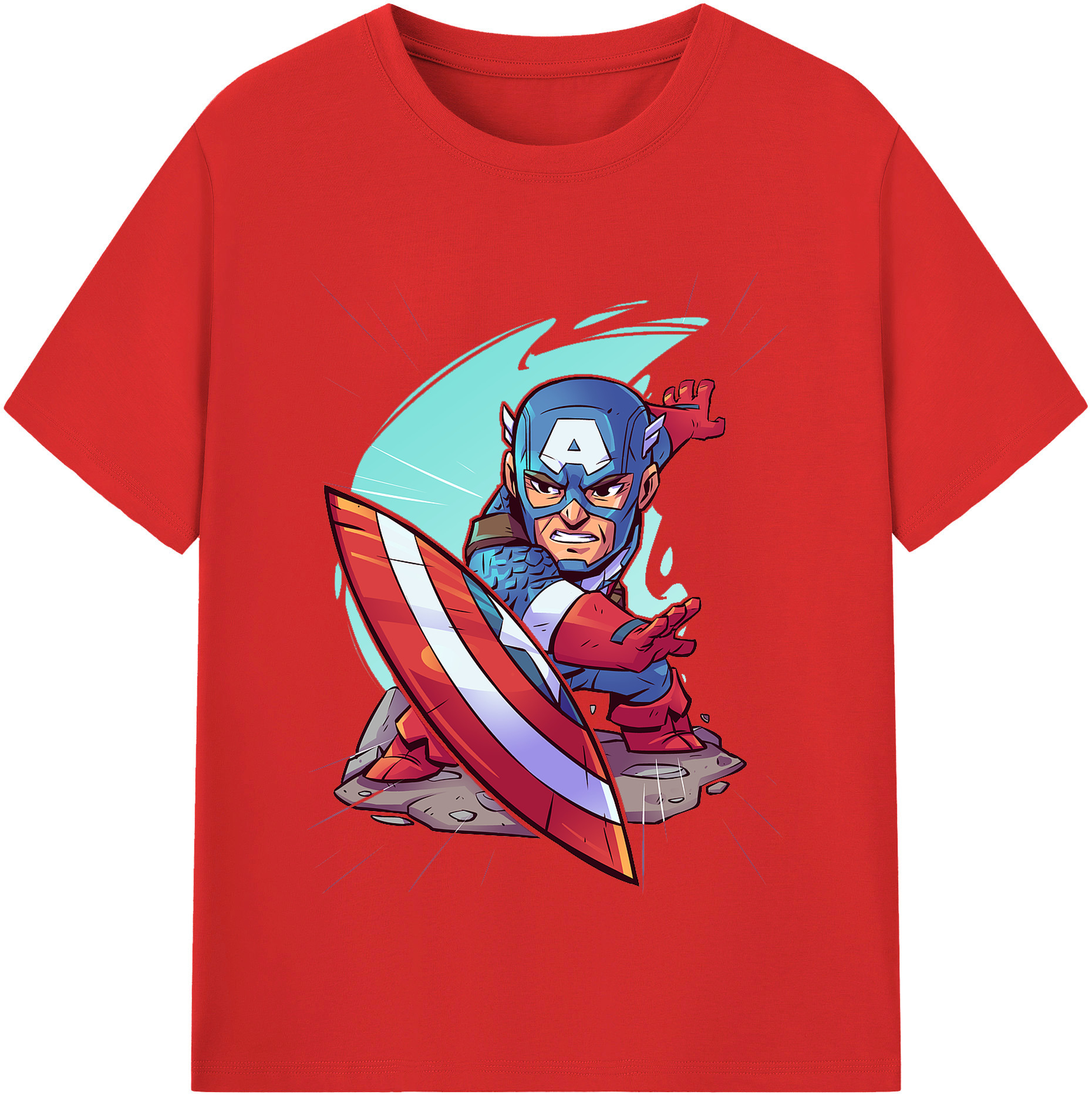 （画像用） アベンジャーズ The Avengers レディースカジュアルプリントTシャツ（綿100％）