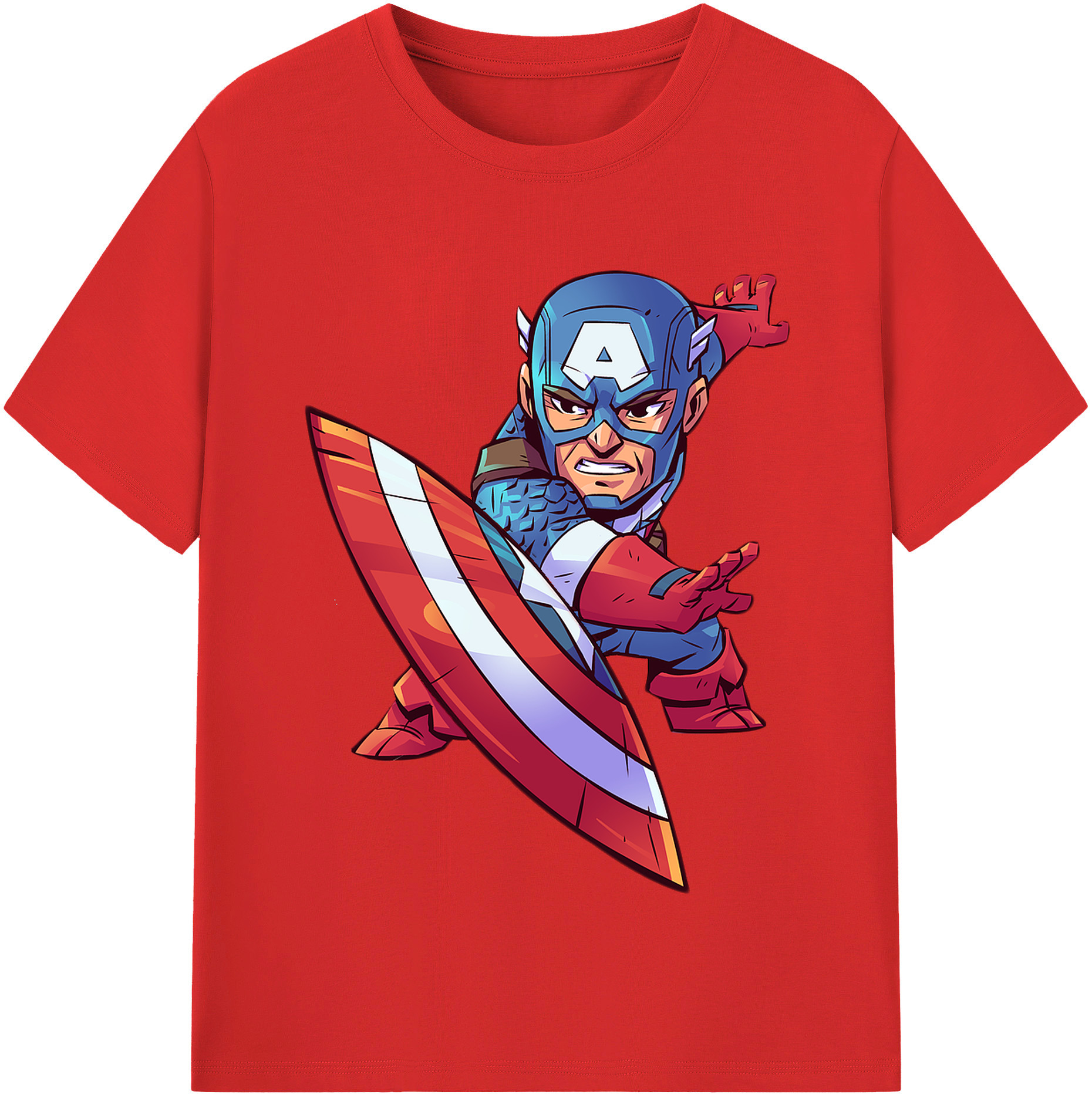 （画像用） アベンジャーズ The Avengers レディースカジュアルプリントTシャツ（綿100％）