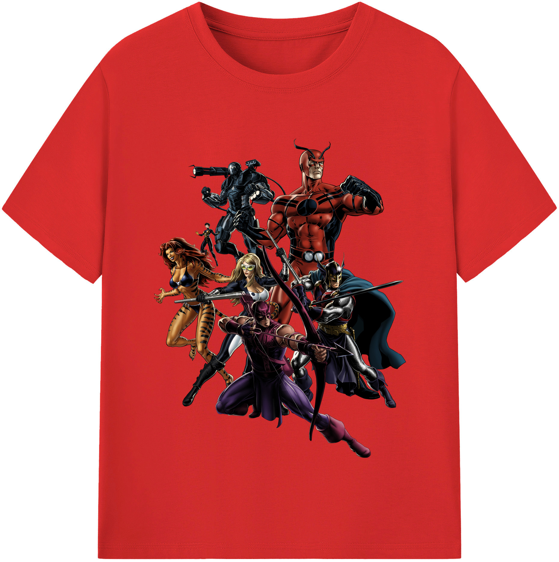 （画像用） アベンジャーズ The Avengers レディースカジュアルプリントTシャツ（綿100％）