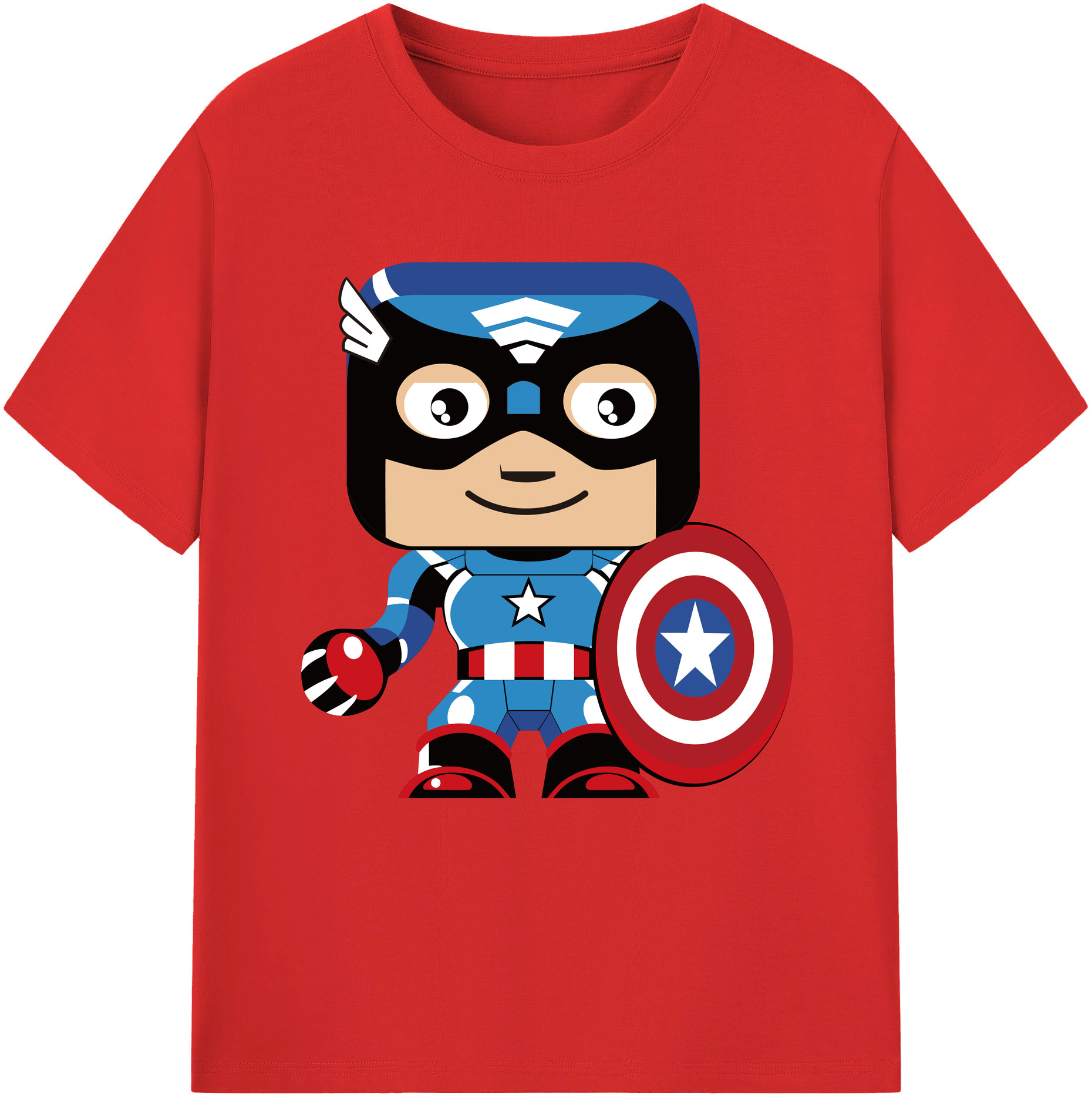 （画像用） アベンジャーズ The Avengers レディースカジュアルプリントTシャツ（綿100％）
