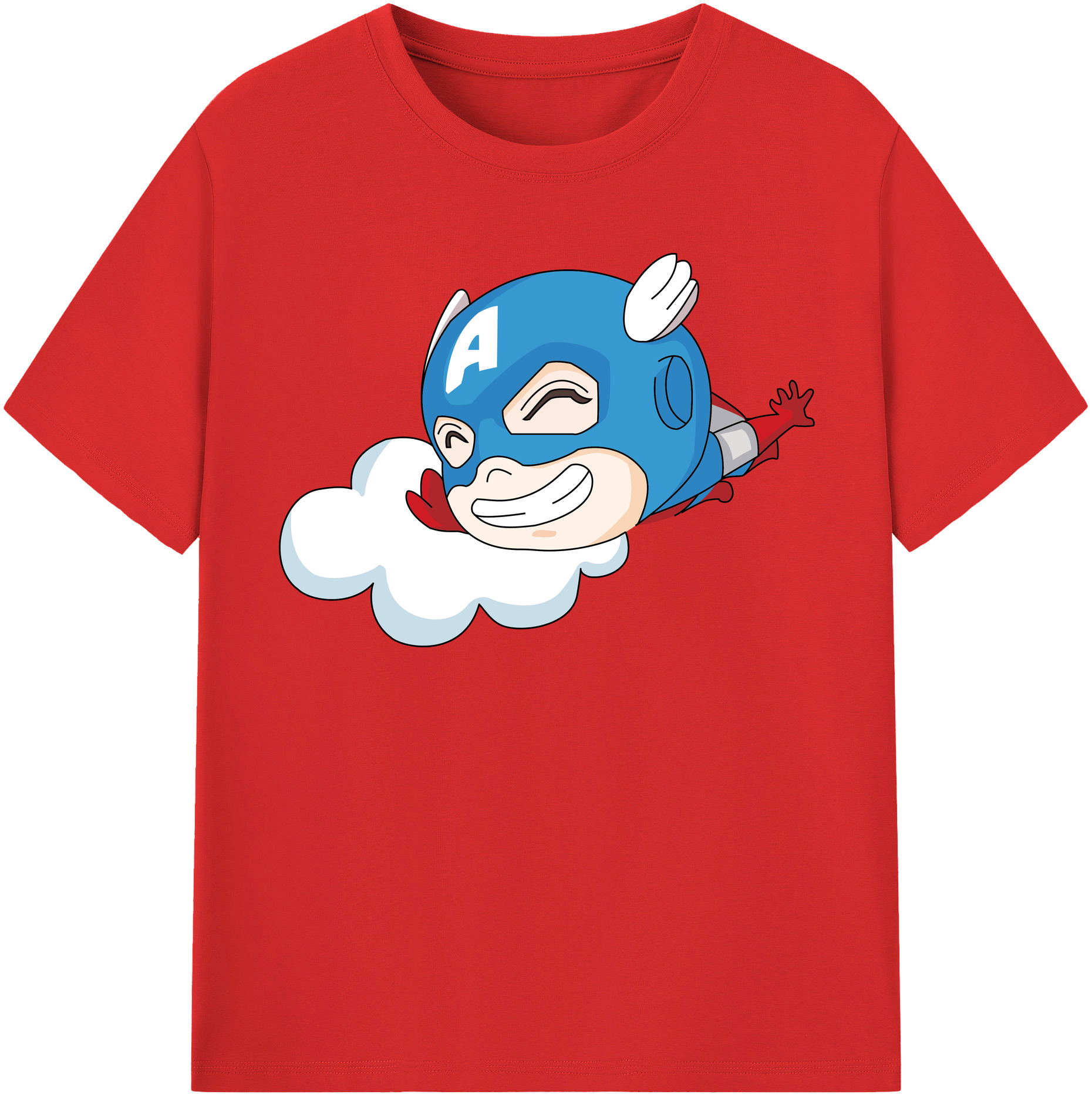 （画像用） アベンジャーズ The Avengers レディースカジュアルプリントTシャツ（綿100％）