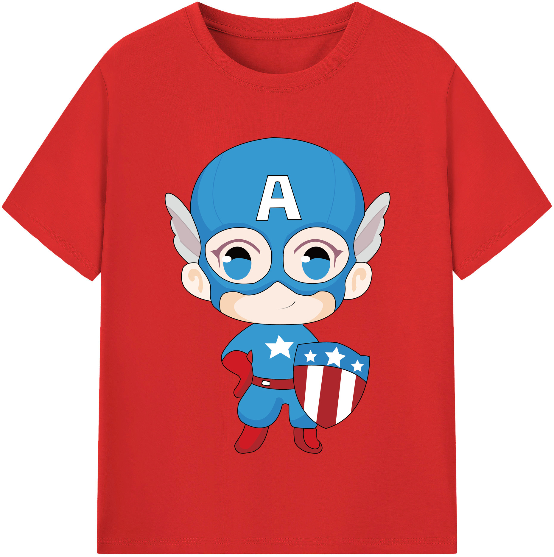 （画像用） アベンジャーズ The Avengers レディースカジュアルプリントTシャツ（綿100％）