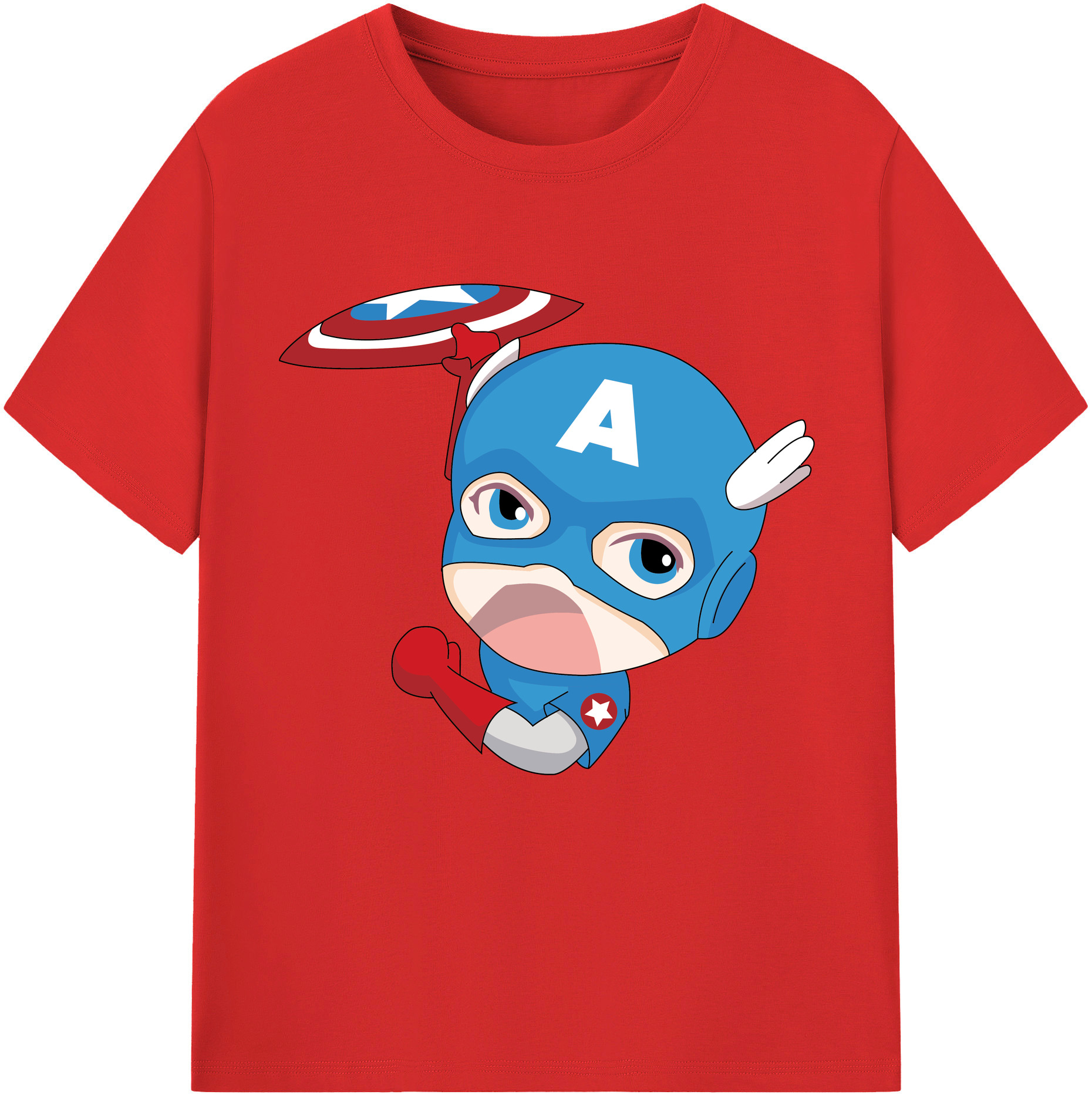 （画像用） アベンジャーズ The Avengers レディースカジュアルプリントTシャツ（綿100％）