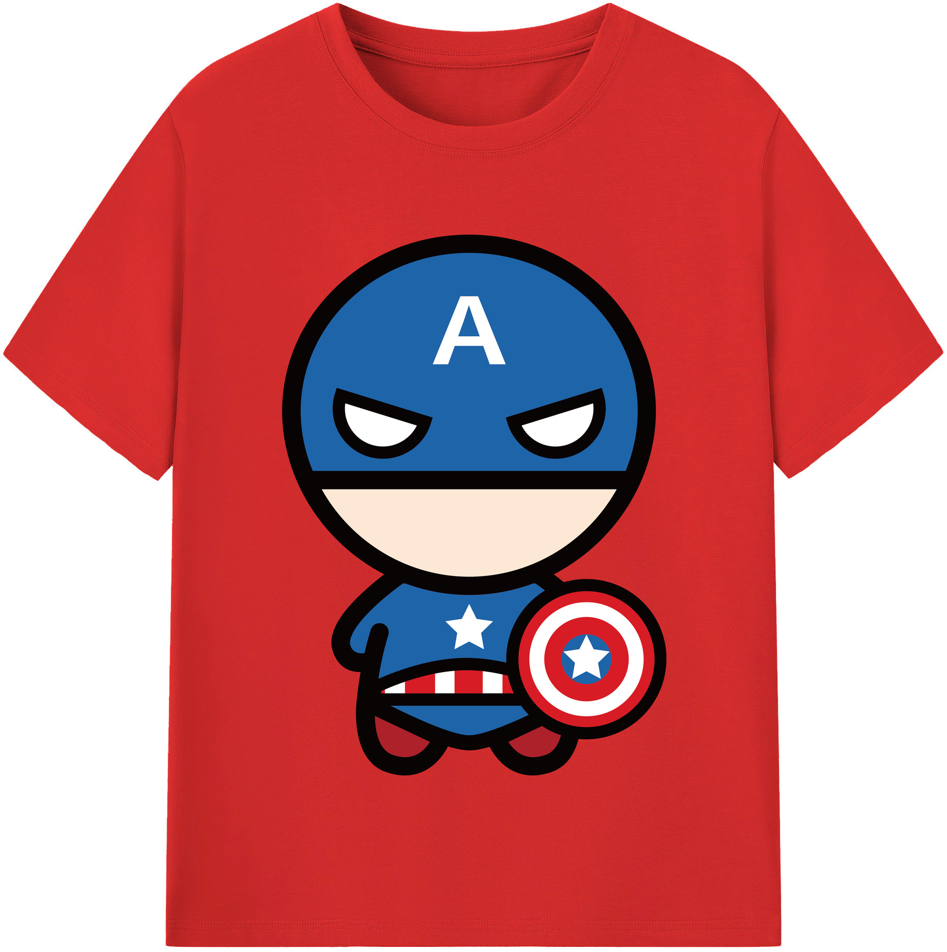 （画像用） アベンジャーズ The Avengers レディースカジュアルプリントTシャツ（綿100％）