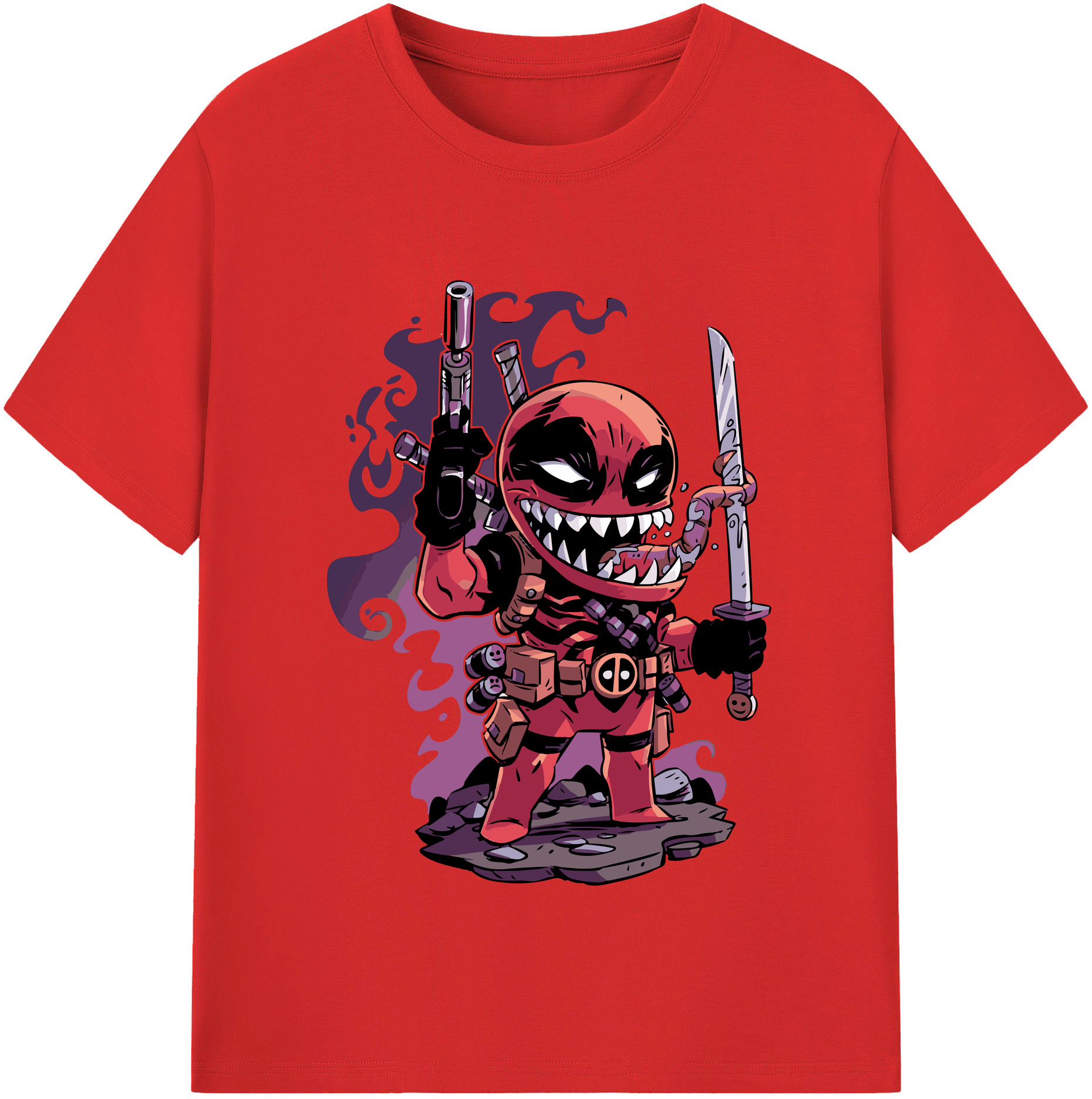 （画像用） アベンジャーズ The Avengers レディースカジュアルプリントTシャツ（綿100％）