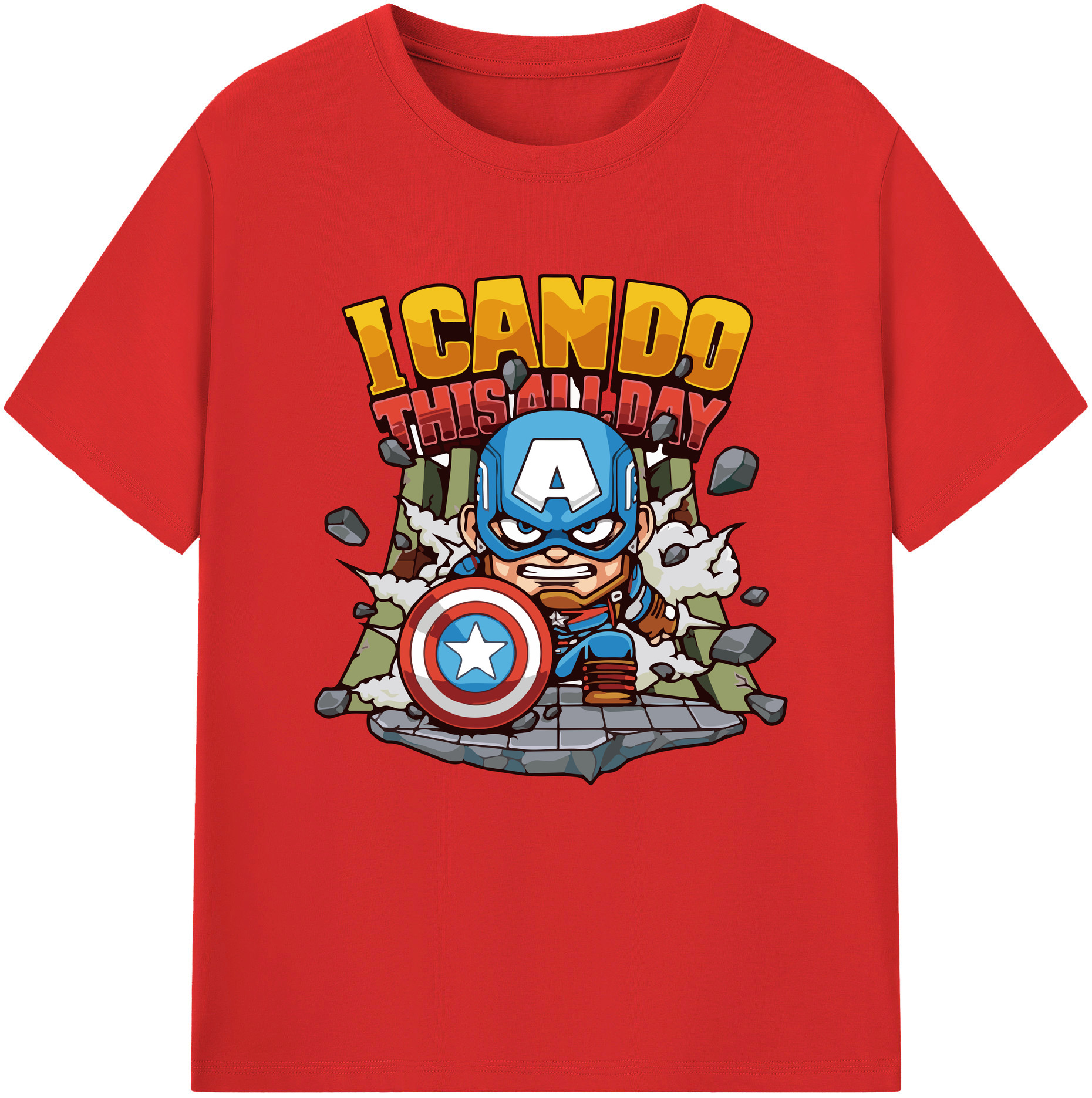 （画像用） アベンジャーズ The Avengers レディースカジュアルプリントTシャツ（綿100％）
