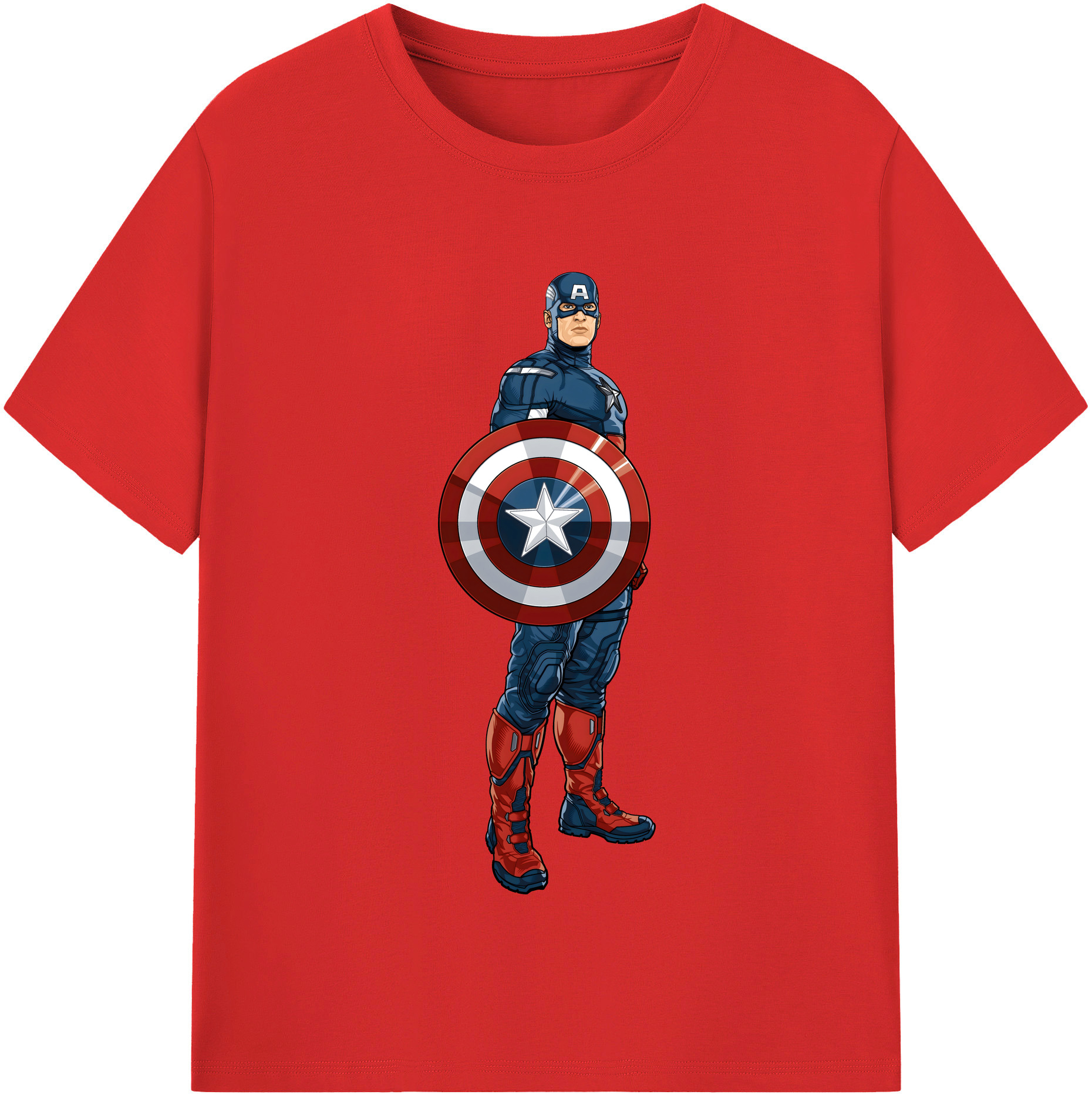 （画像用） アベンジャーズ The Avengers レディースカジュアルプリントTシャツ（綿100％）