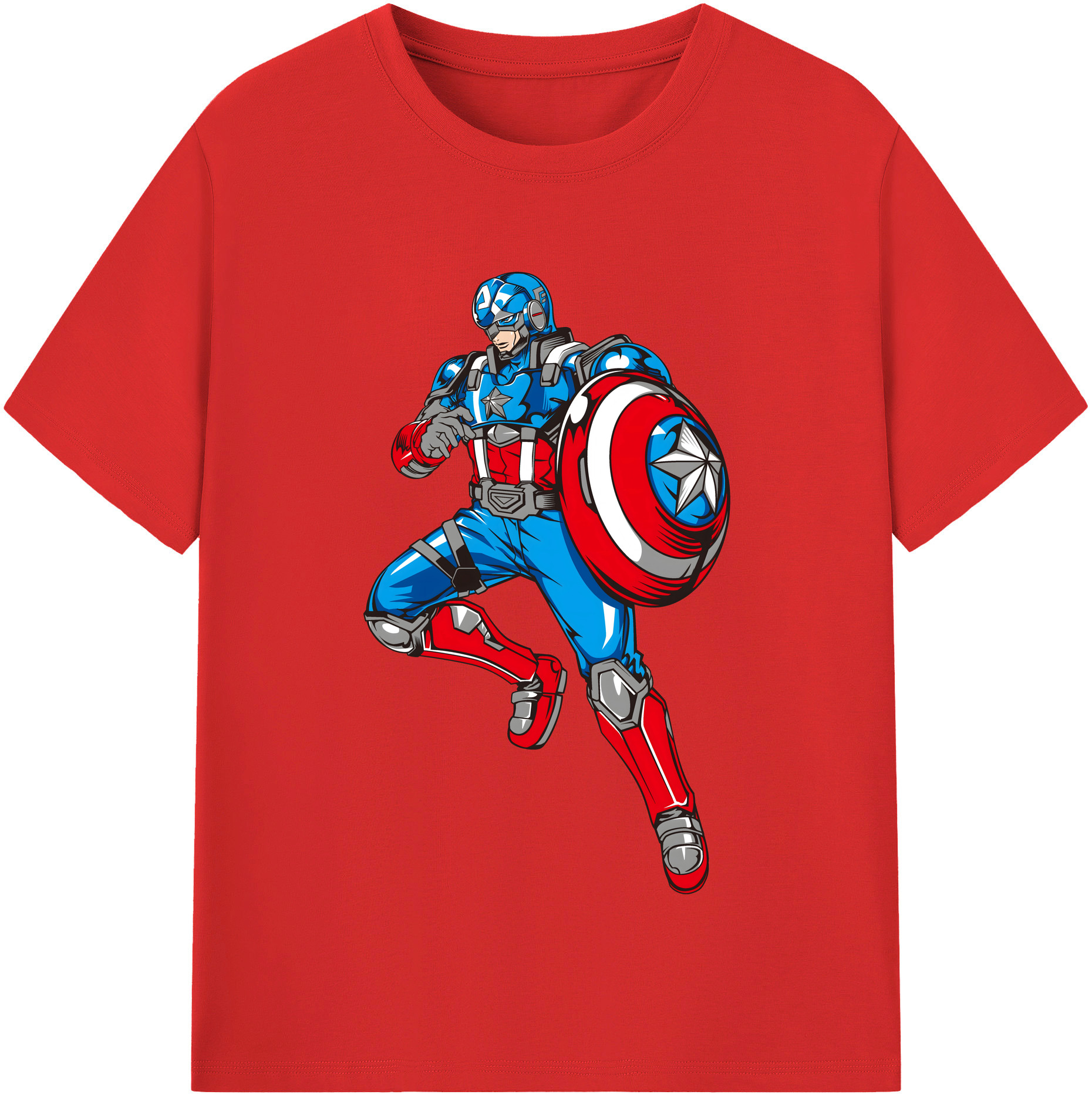 （画像用） アベンジャーズ The Avengers レディースカジュアルプリントTシャツ（綿100％）