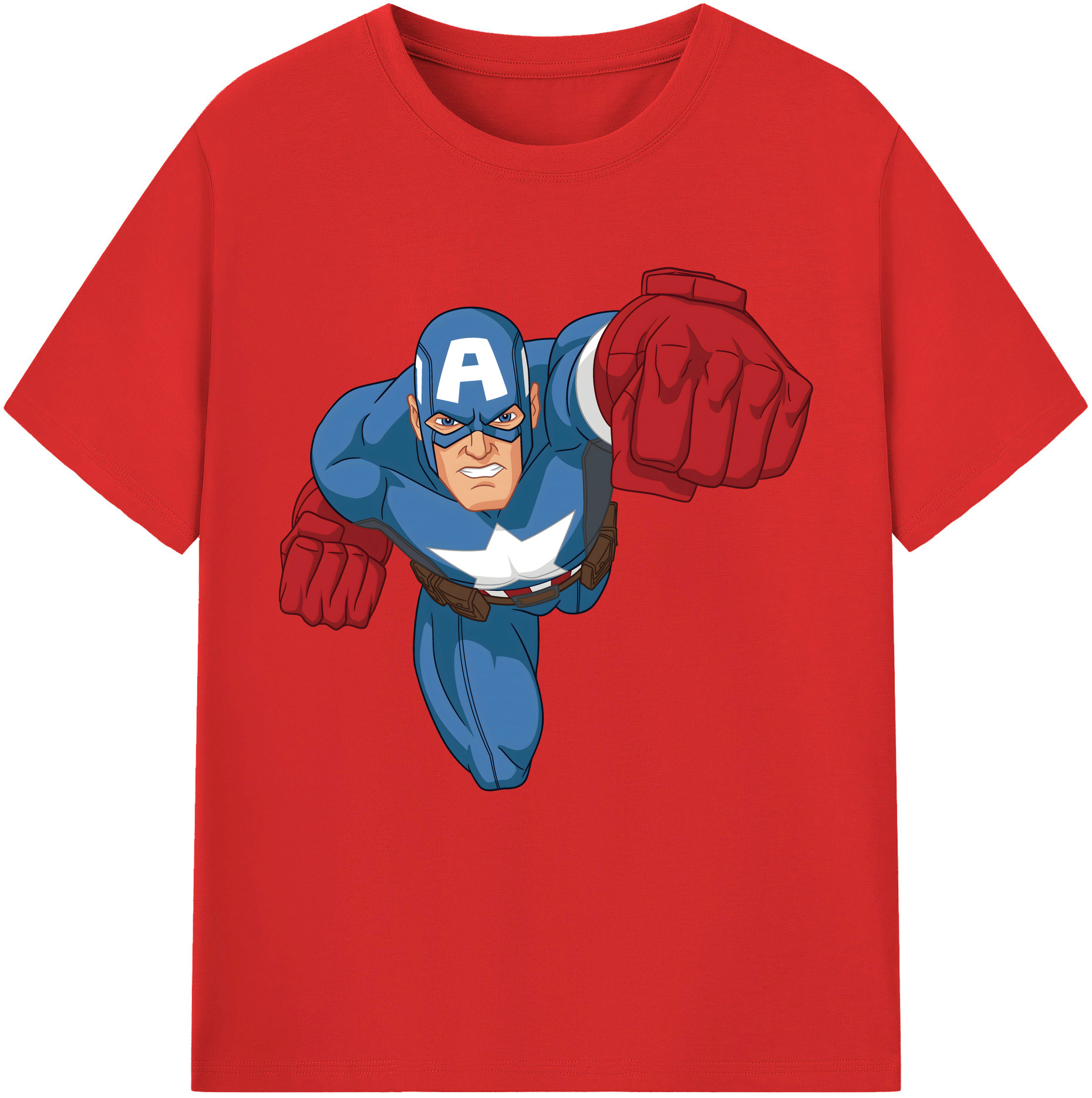 （画像用） アベンジャーズ The Avengers レディースカジュアルプリントTシャツ（綿100％）
