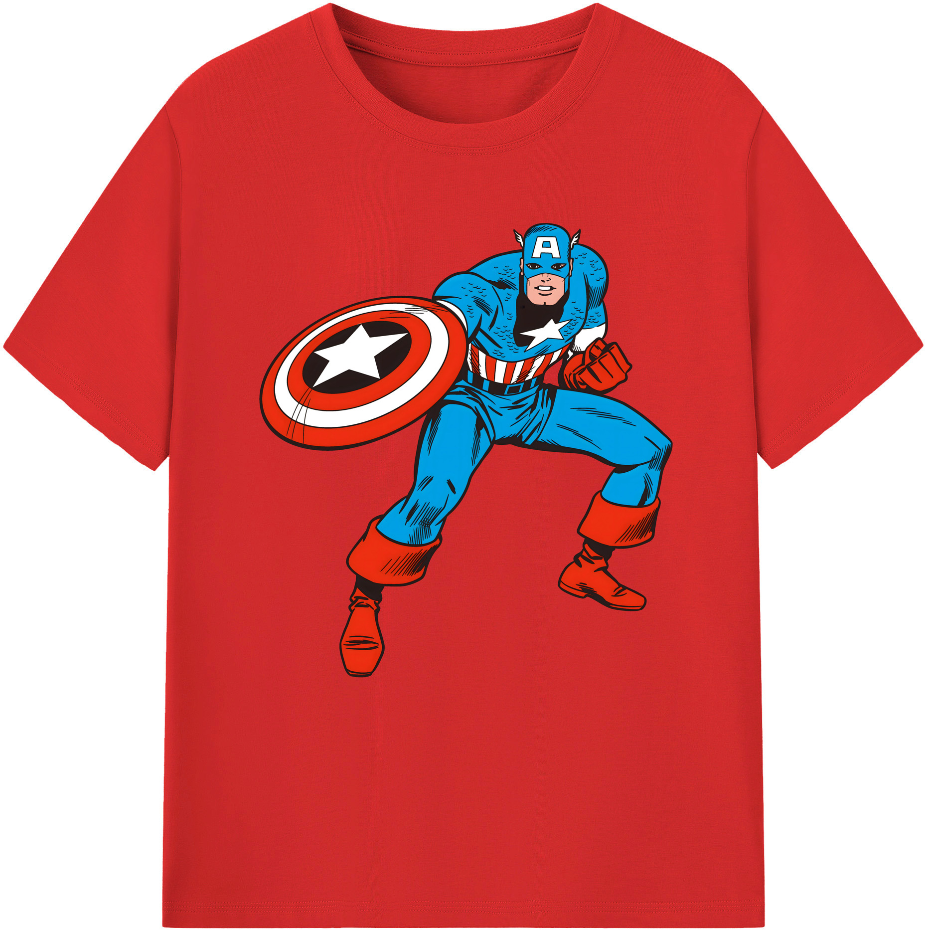 （画像用） アベンジャーズ The Avengers レディースカジュアルプリントTシャツ（綿100％）