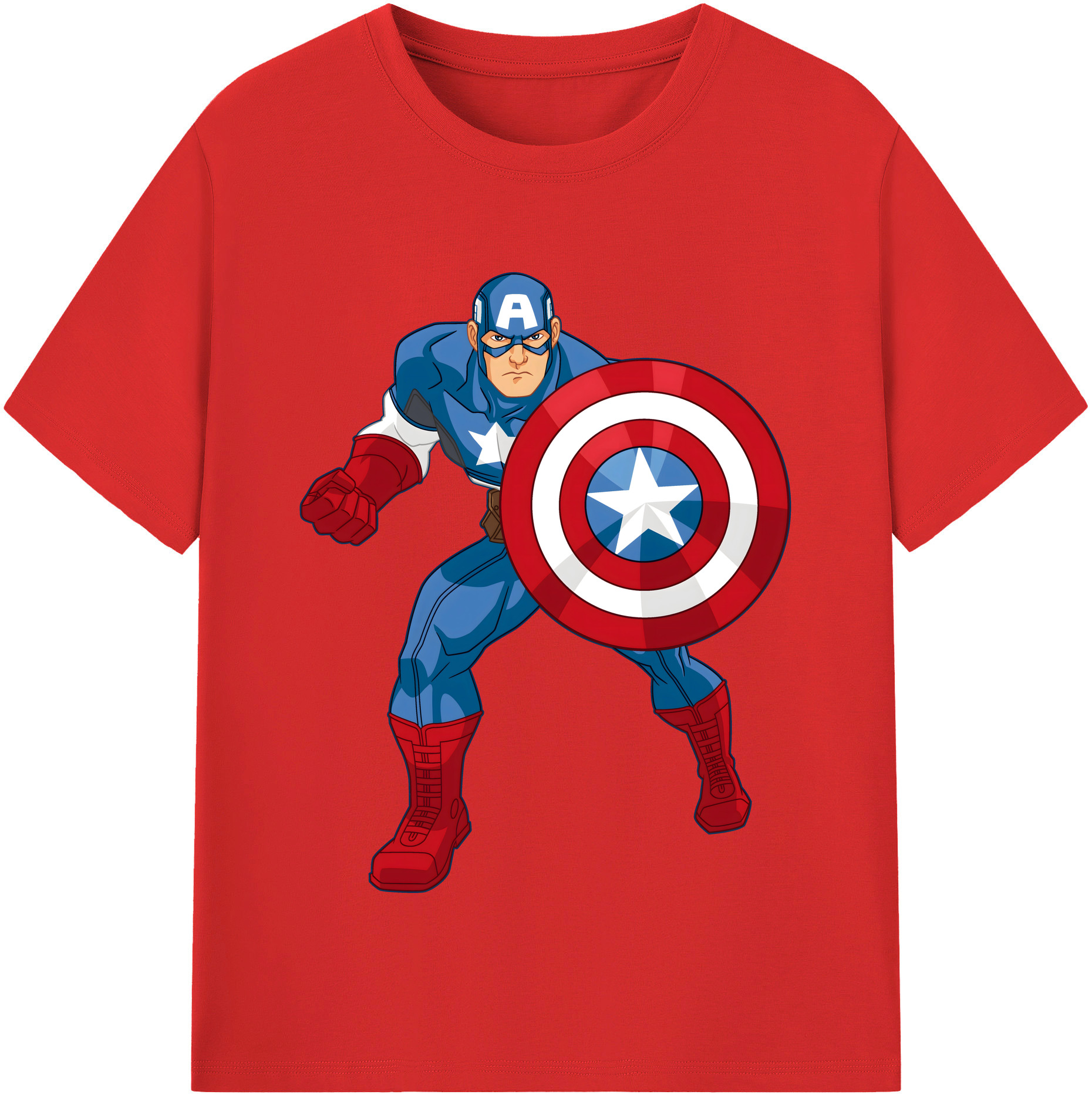 （画像用） アベンジャーズ The Avengers レディースカジュアルプリントTシャツ（綿100％）