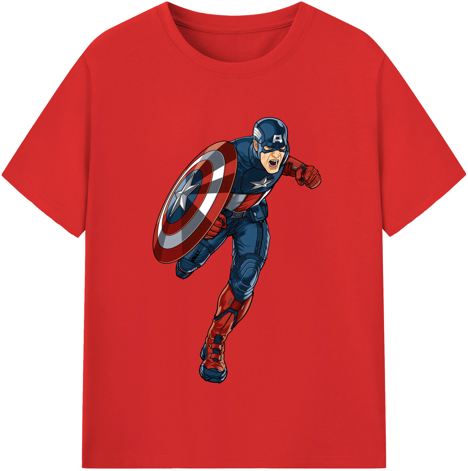 （画像用） アベンジャーズ The Avengers レディースカジュアルプリントTシャツ（綿100％）