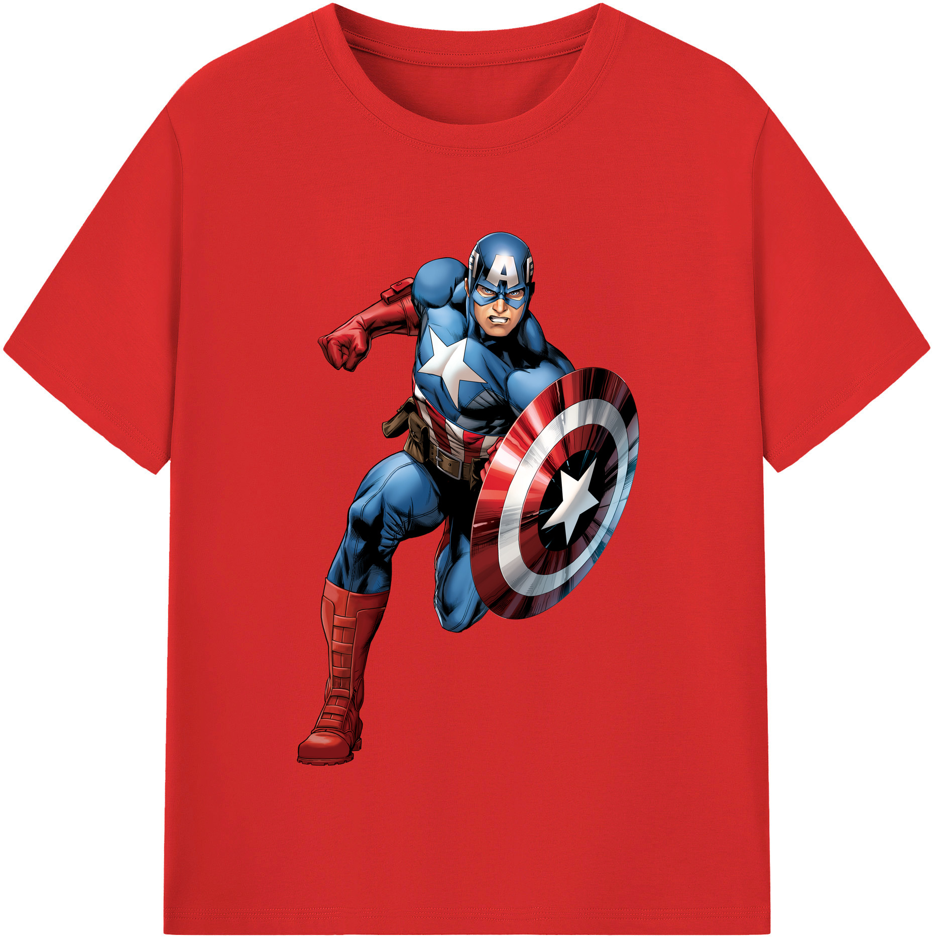 （画像用） アベンジャーズ The Avengers レディースカジュアルプリントTシャツ（綿100％）