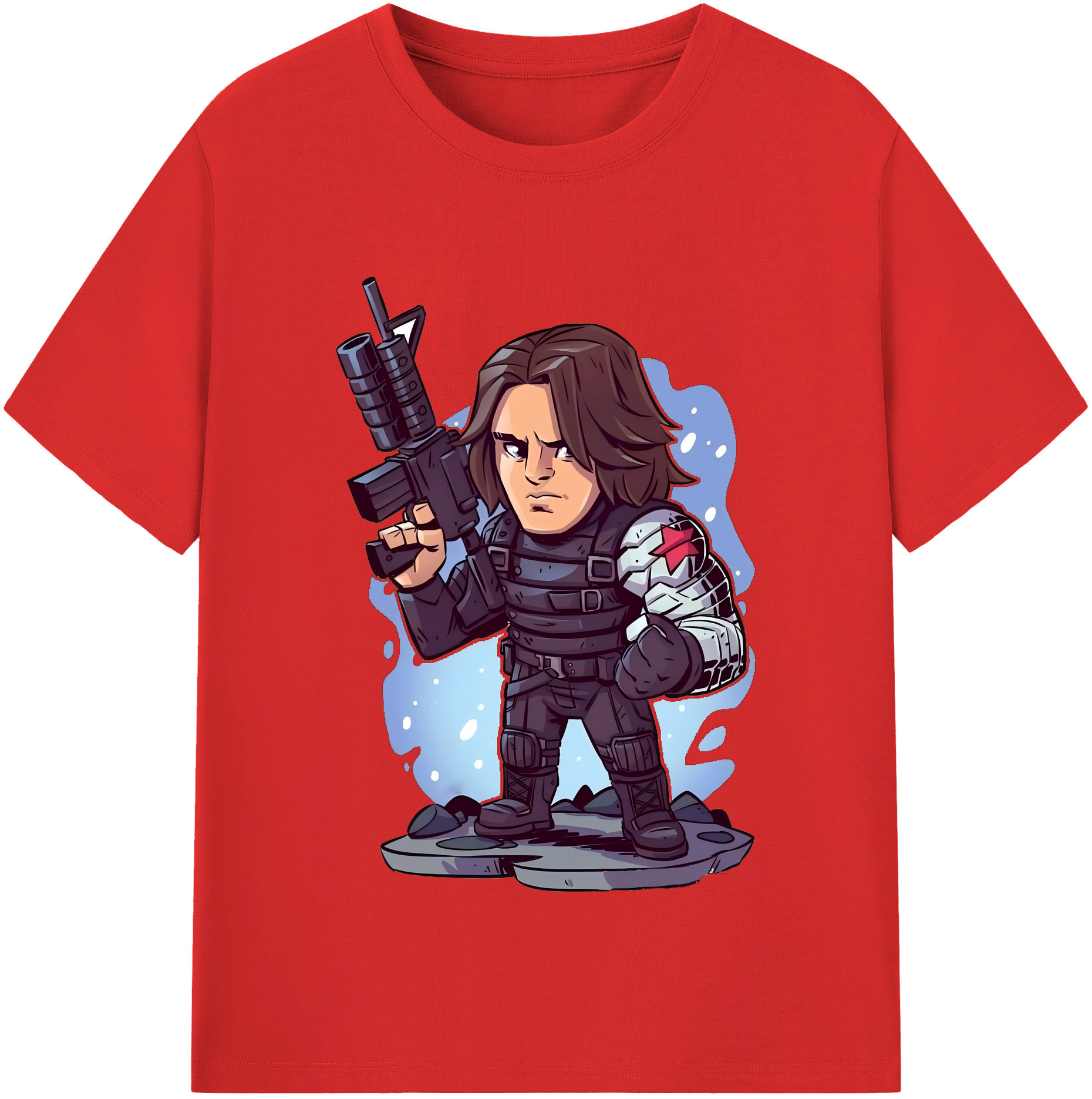 （画像用） アベンジャーズ The Avengers レディースカジュアルプリントTシャツ（綿100％）
