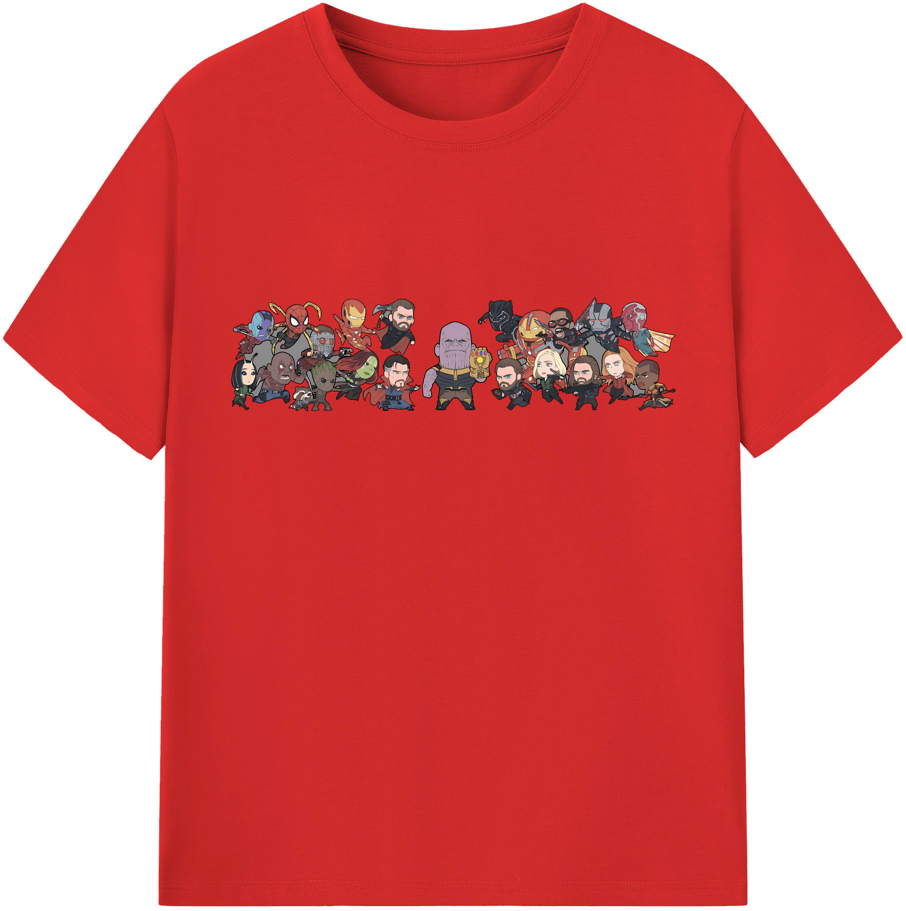 （画像用） アベンジャーズ The Avengers レディースカジュアルプリントTシャツ（綿100％）