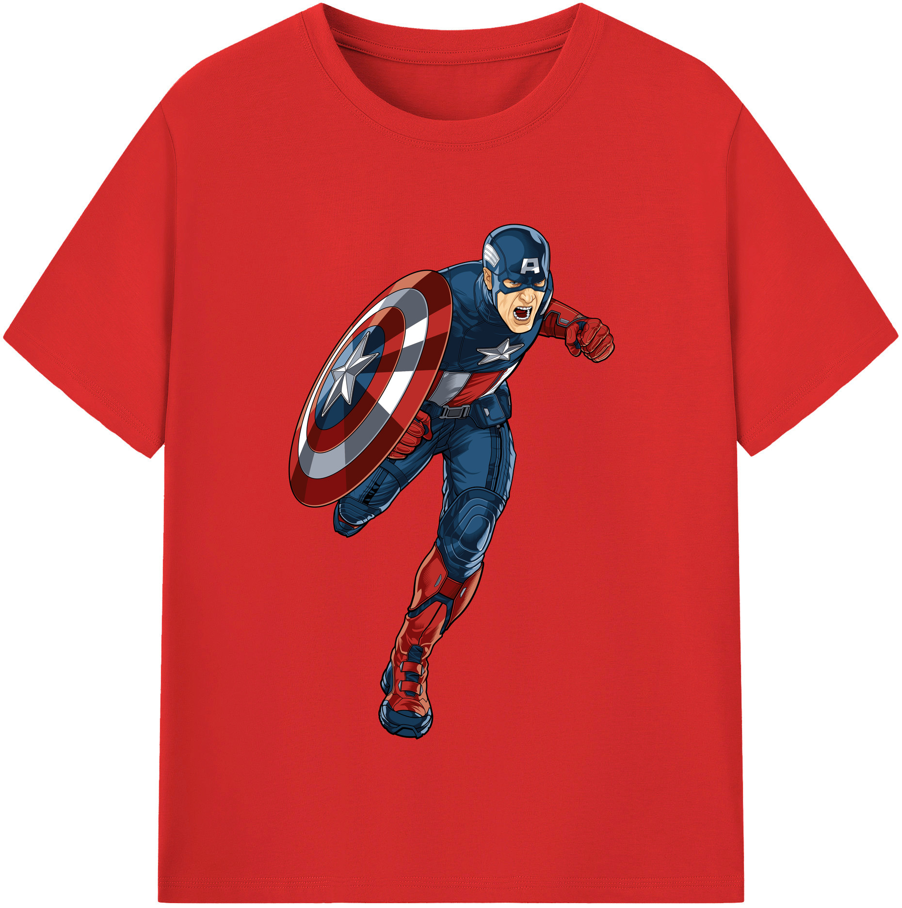 （画像用） アベンジャーズ The Avengers レディースカジュアルプリントTシャツ（綿100％）