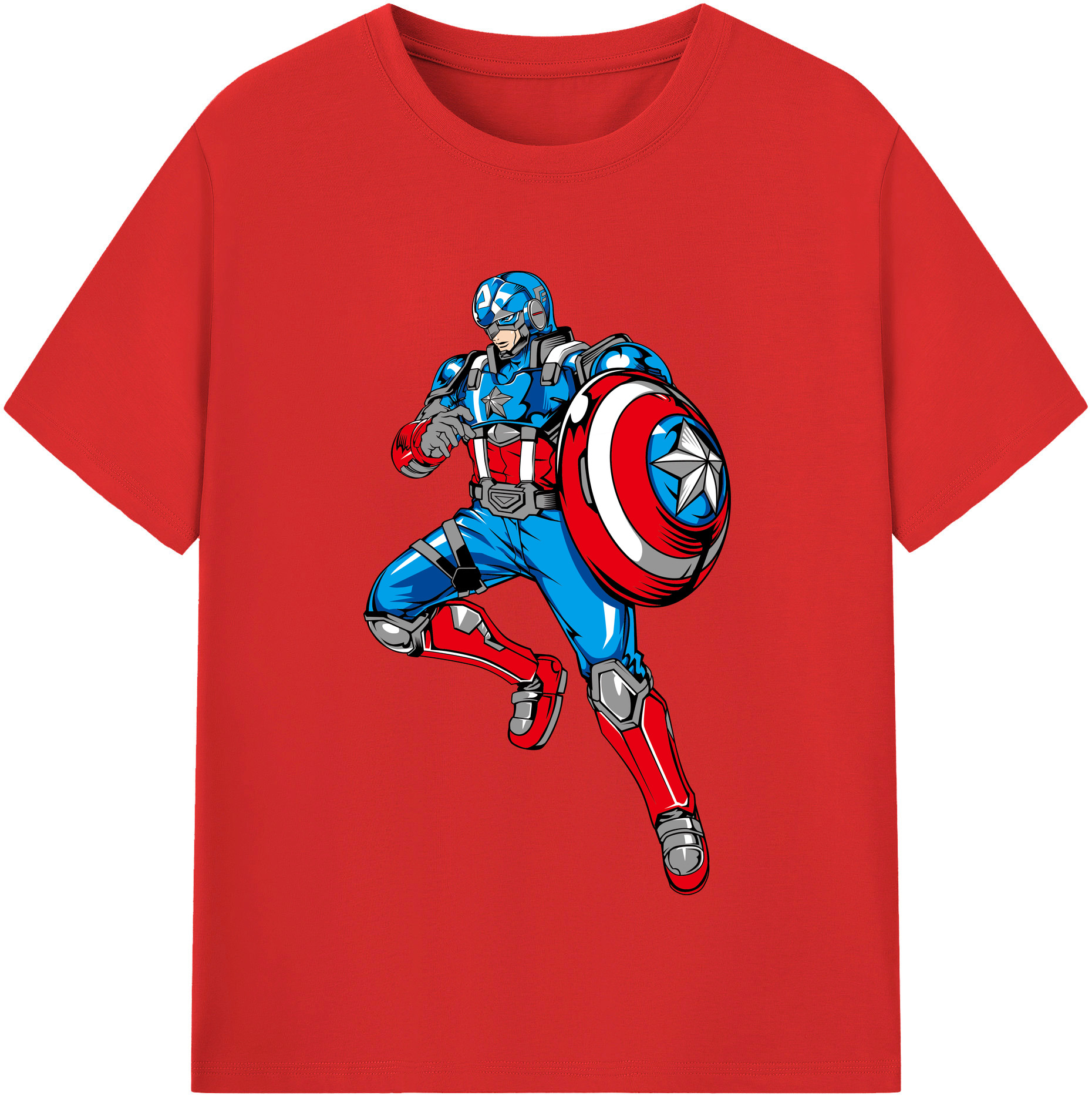 （画像用） アベンジャーズ The Avengers レディースカジュアルプリントTシャツ（綿100％）