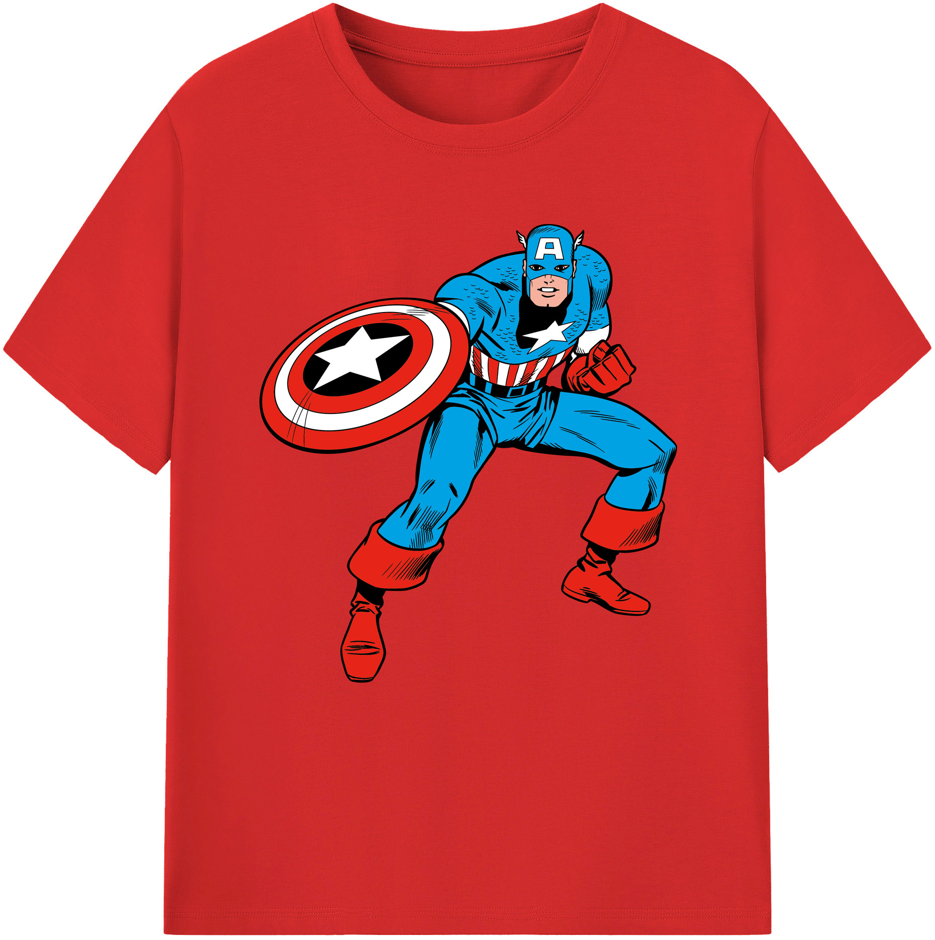 （画像用） アベンジャーズ The Avengers レディースカジュアルプリントTシャツ（綿100％）