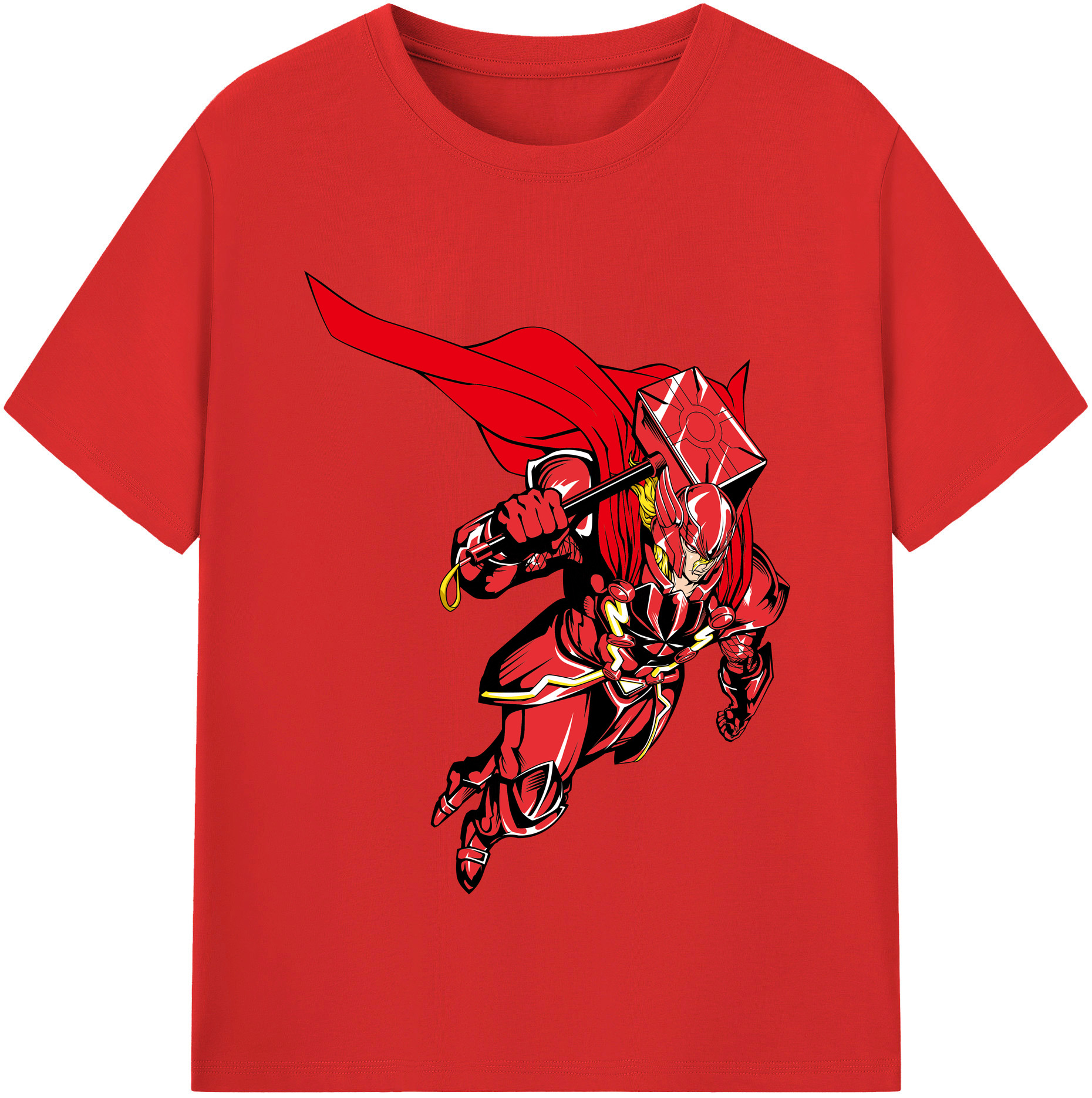 （画像用） アベンジャーズ The Avengers レディースカジュアルプリントTシャツ（綿100％）