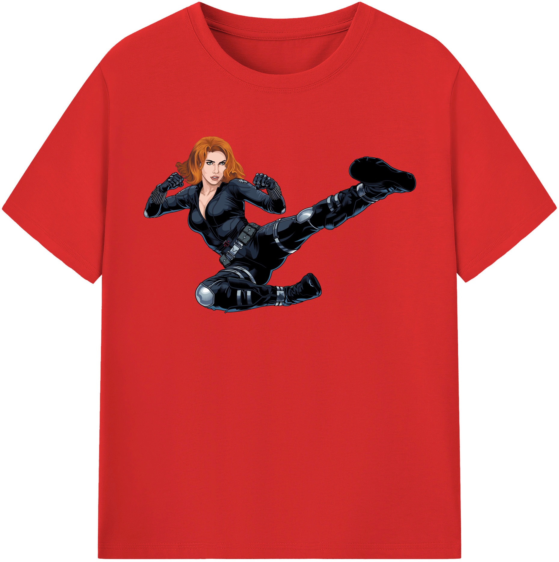 （画像用） アベンジャーズ The Avengers レディースカジュアルプリントTシャツ（綿100％）
