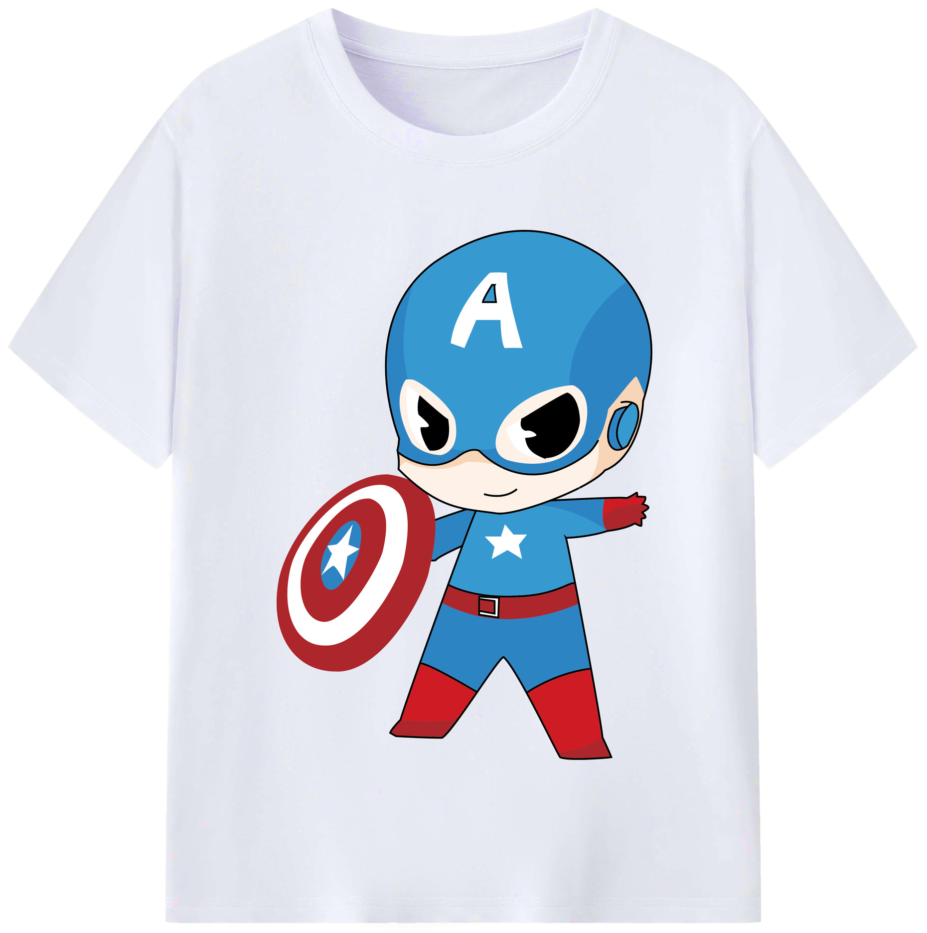 （画像用） アベンジャーズ The Avengers レディースカジュアルプリントTシャツ（綿100％）