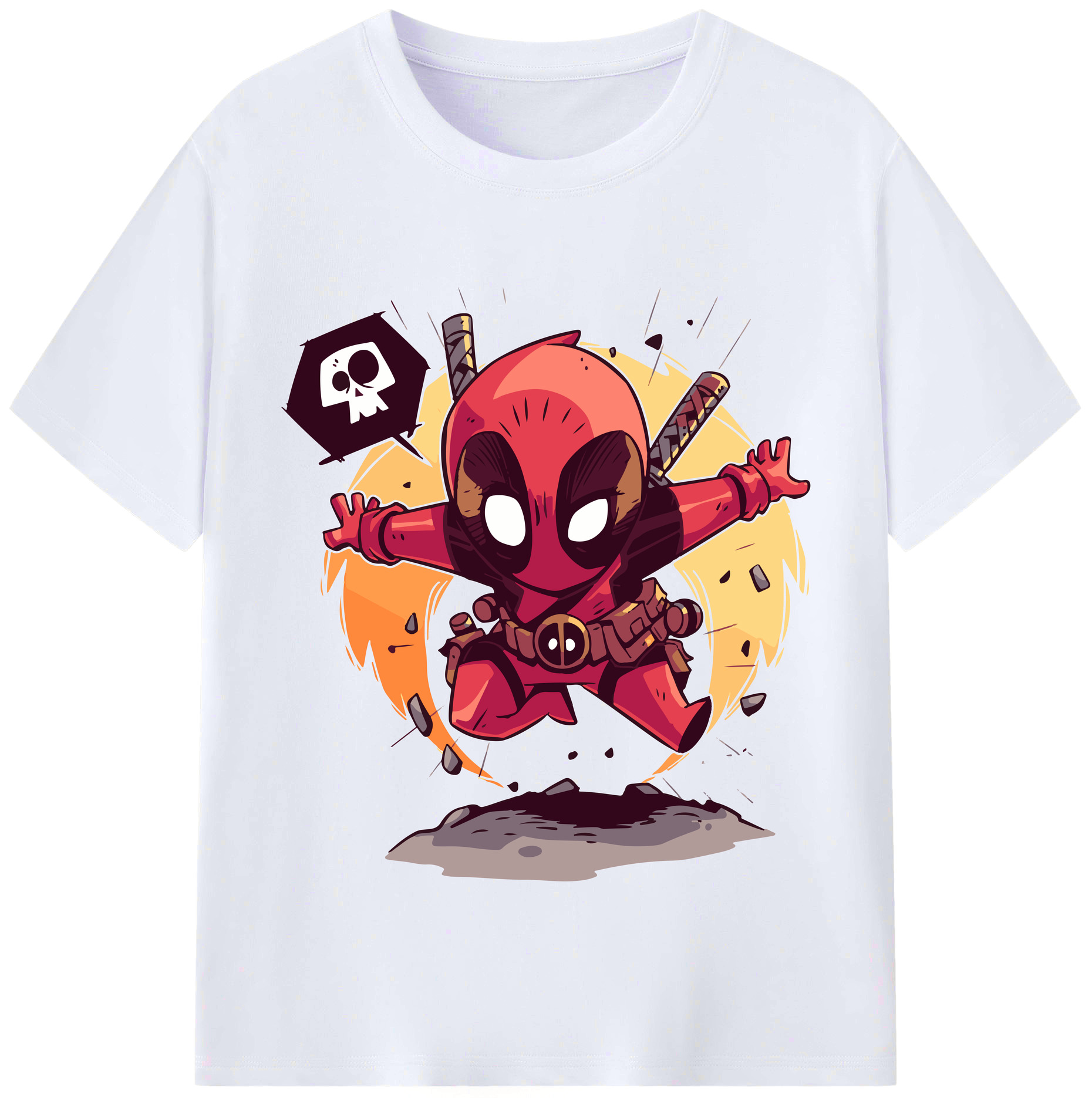 （画像用） アベンジャーズ The Avengers レディースカジュアルプリントTシャツ（綿100％）