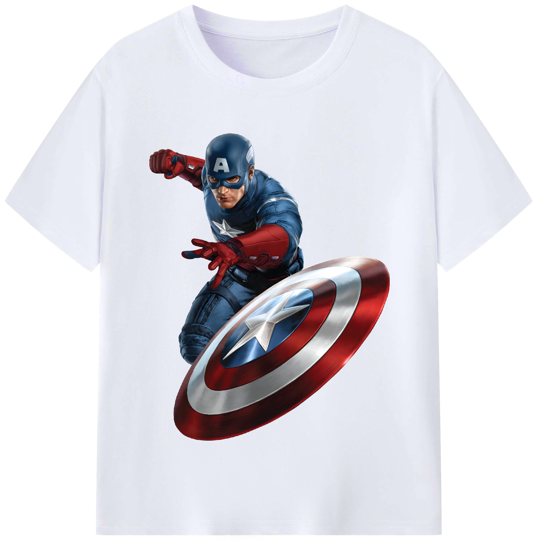 （画像用） アベンジャーズ The Avengers レディースカジュアルプリントTシャツ（綿100％）