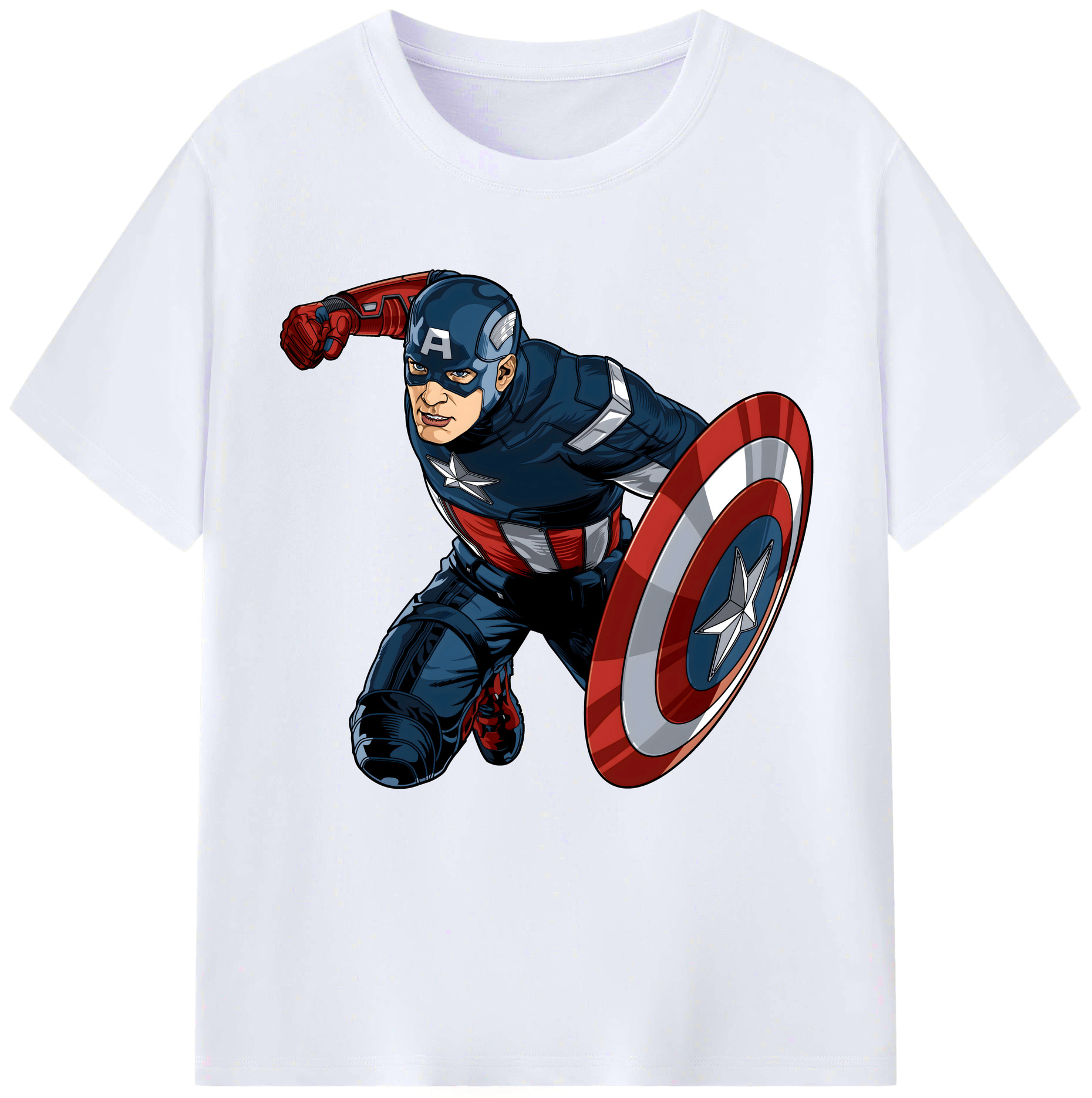 （画像用） アベンジャーズ The Avengers レディースカジュアルプリントTシャツ（綿100％）