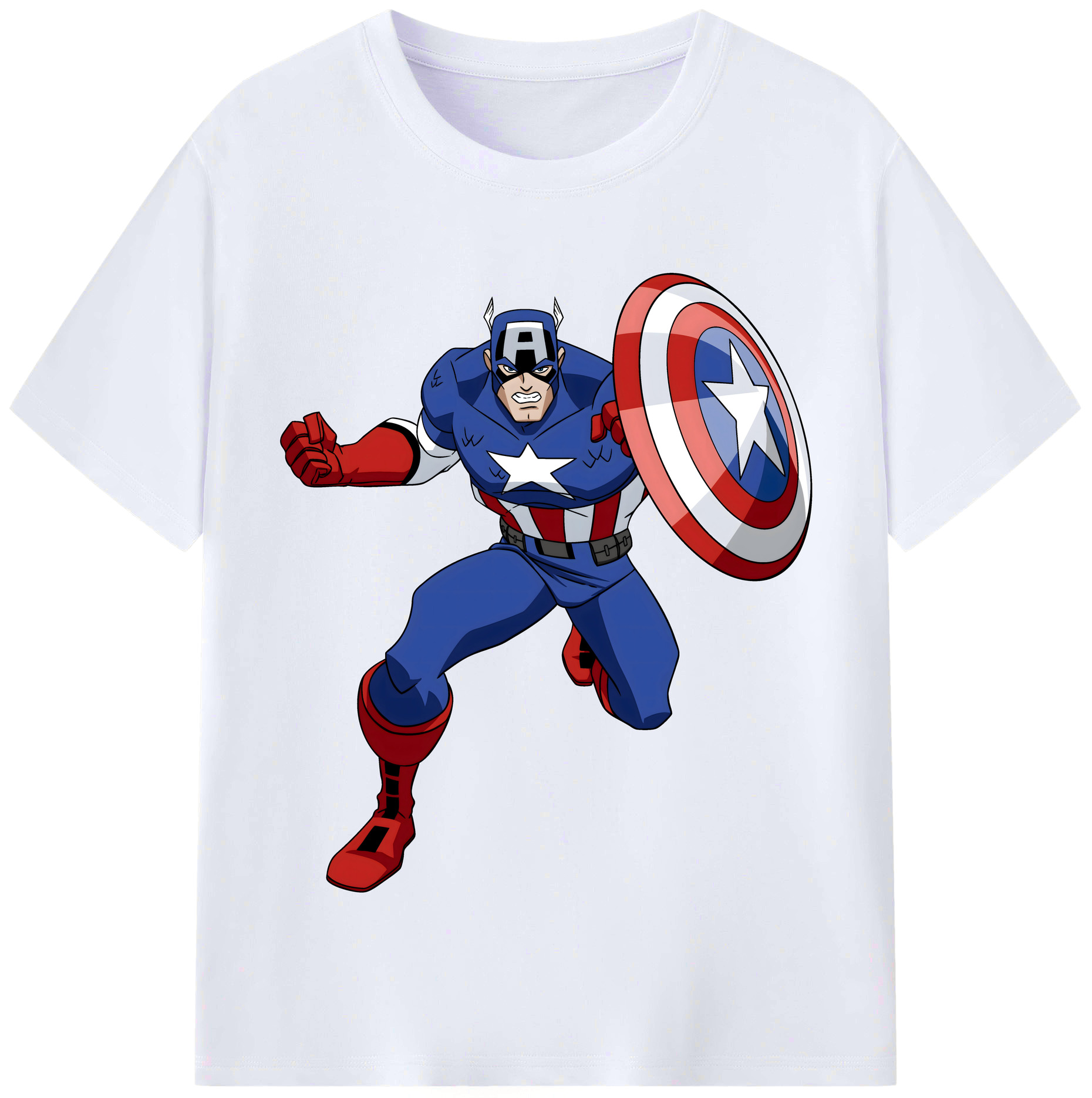 （画像用） アベンジャーズ The Avengers レディースカジュアルプリントTシャツ（綿100％）
