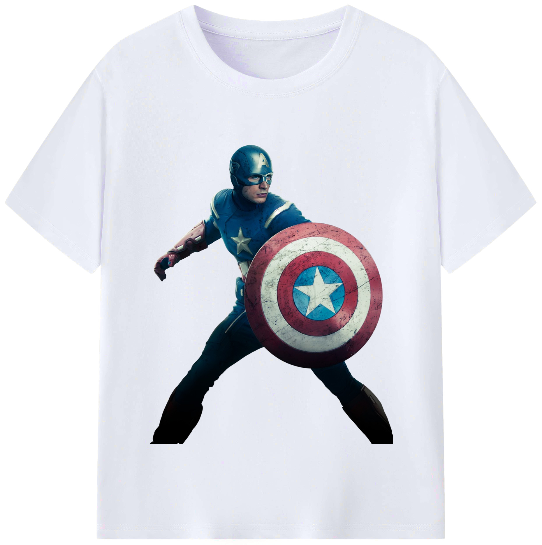 （画像用） アベンジャーズ The Avengers レディースカジュアルプリントTシャツ（綿100％）