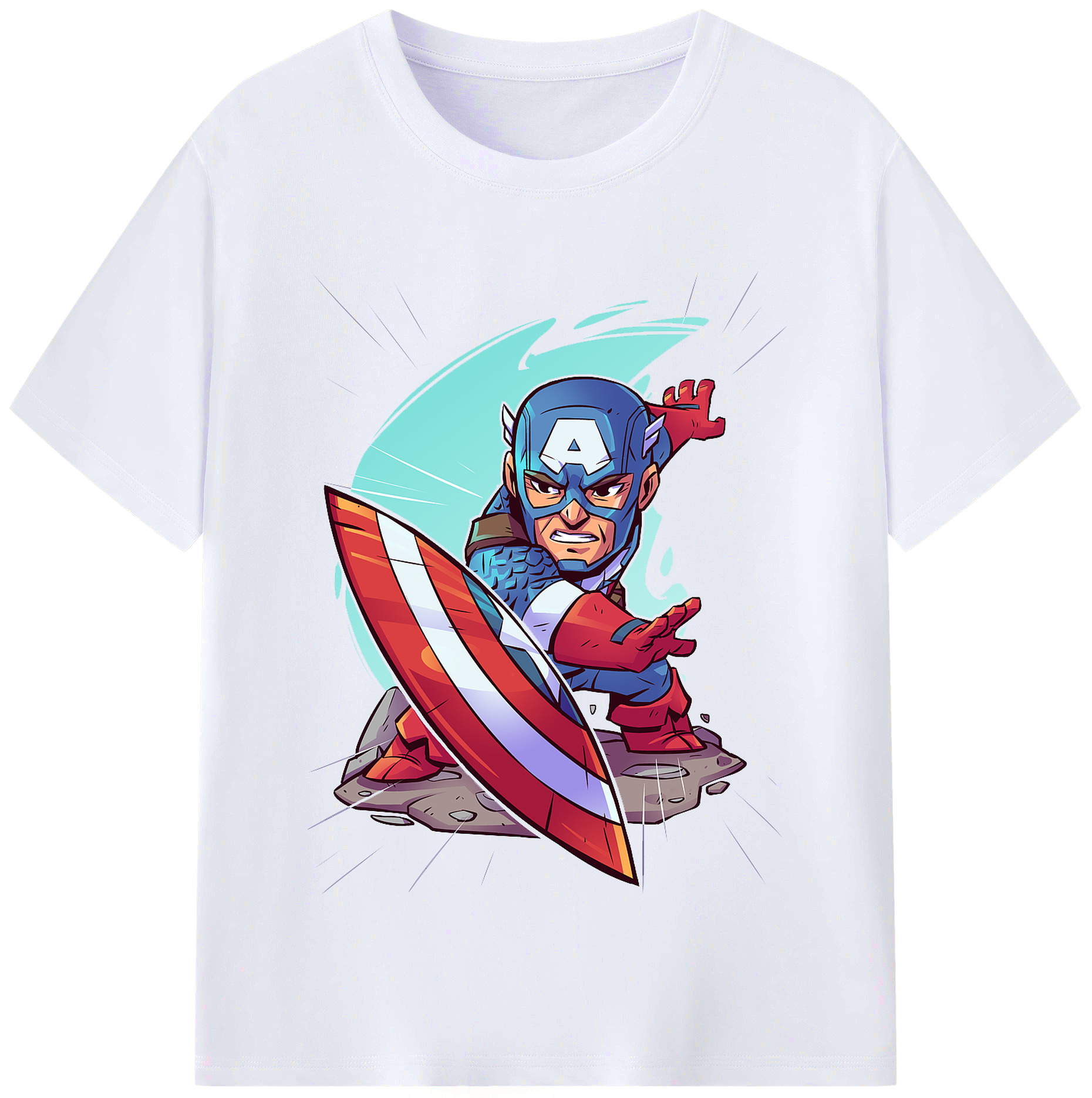 （画像用） アベンジャーズ The Avengers レディースカジュアルプリントTシャツ（綿100％）