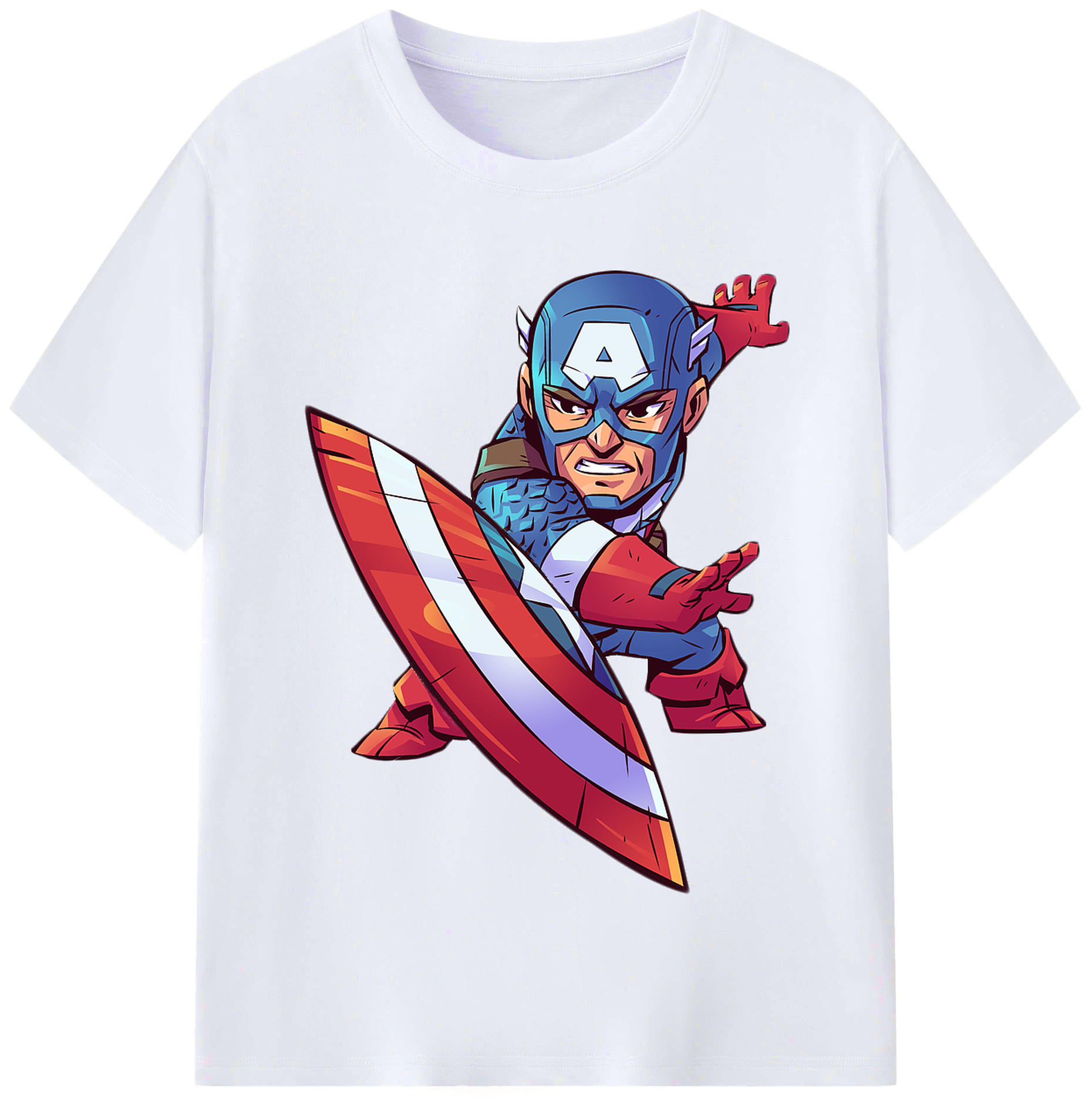 （画像用） アベンジャーズ The Avengers レディースカジュアルプリントTシャツ（綿100％）